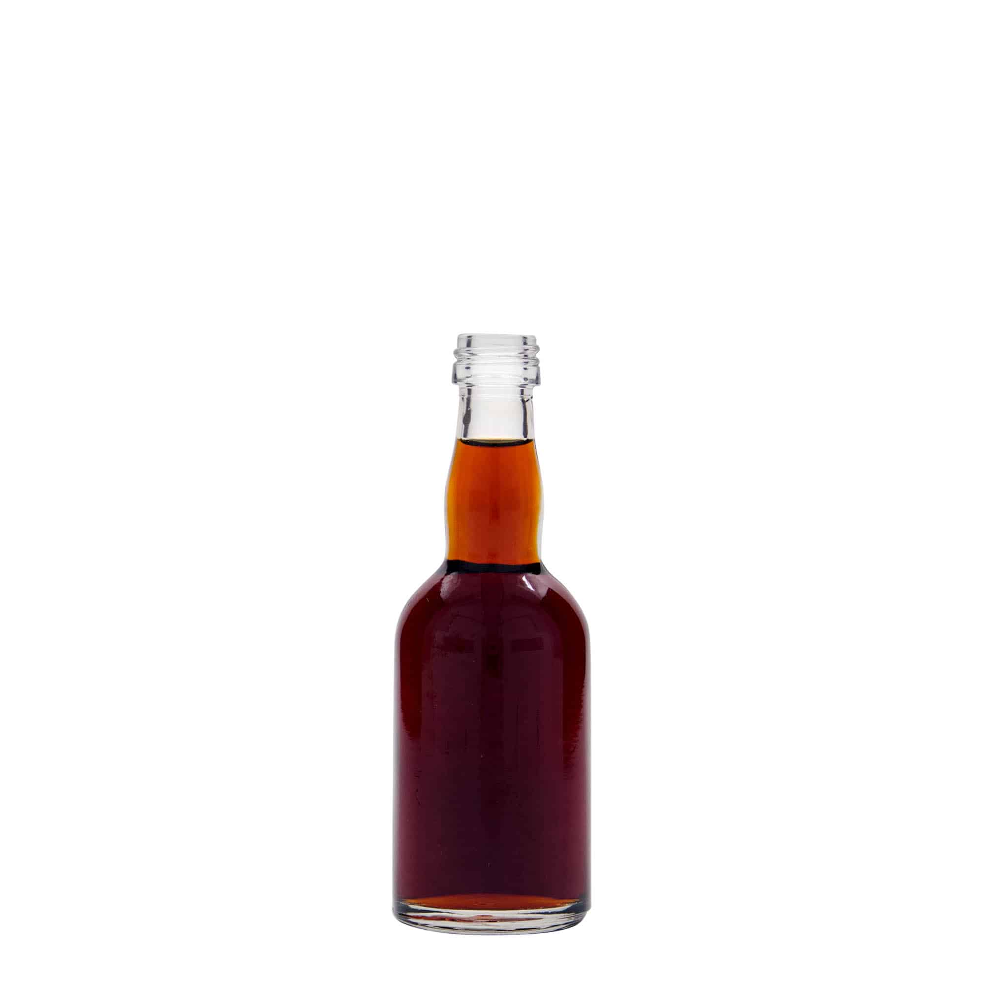 50 ml sklenená fľaša 'Proba', hrdlo: PP 18