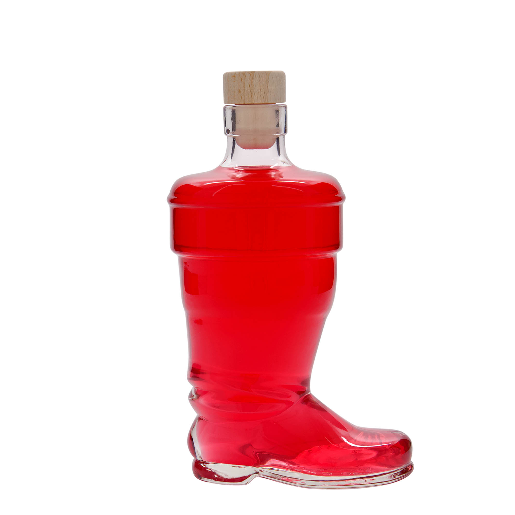 350 ml sklenená fľaša „Topánka“, hrdlo: korok