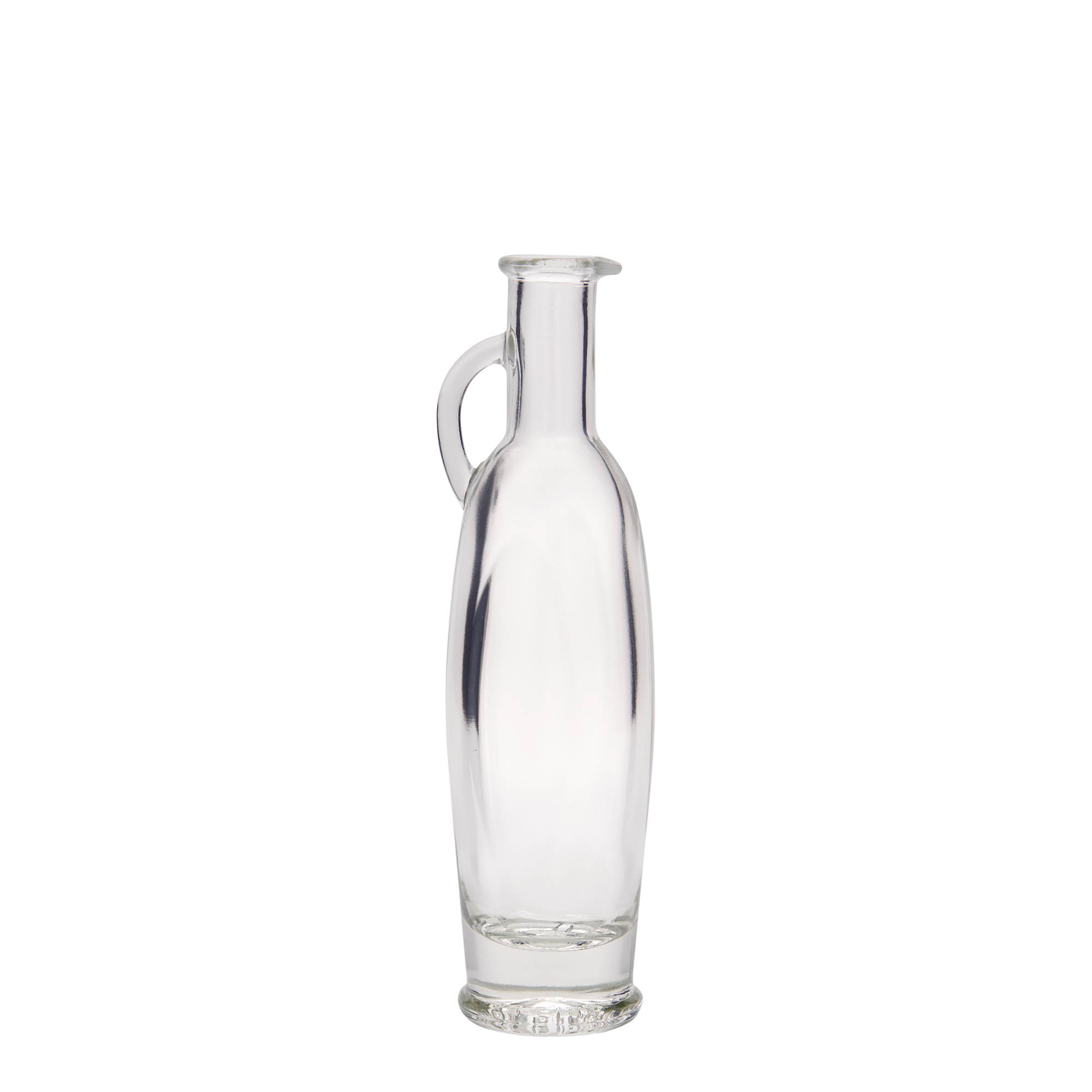 100 ml sklenená fľaša 'Eleganta', oválna, hrdlo: korkové
