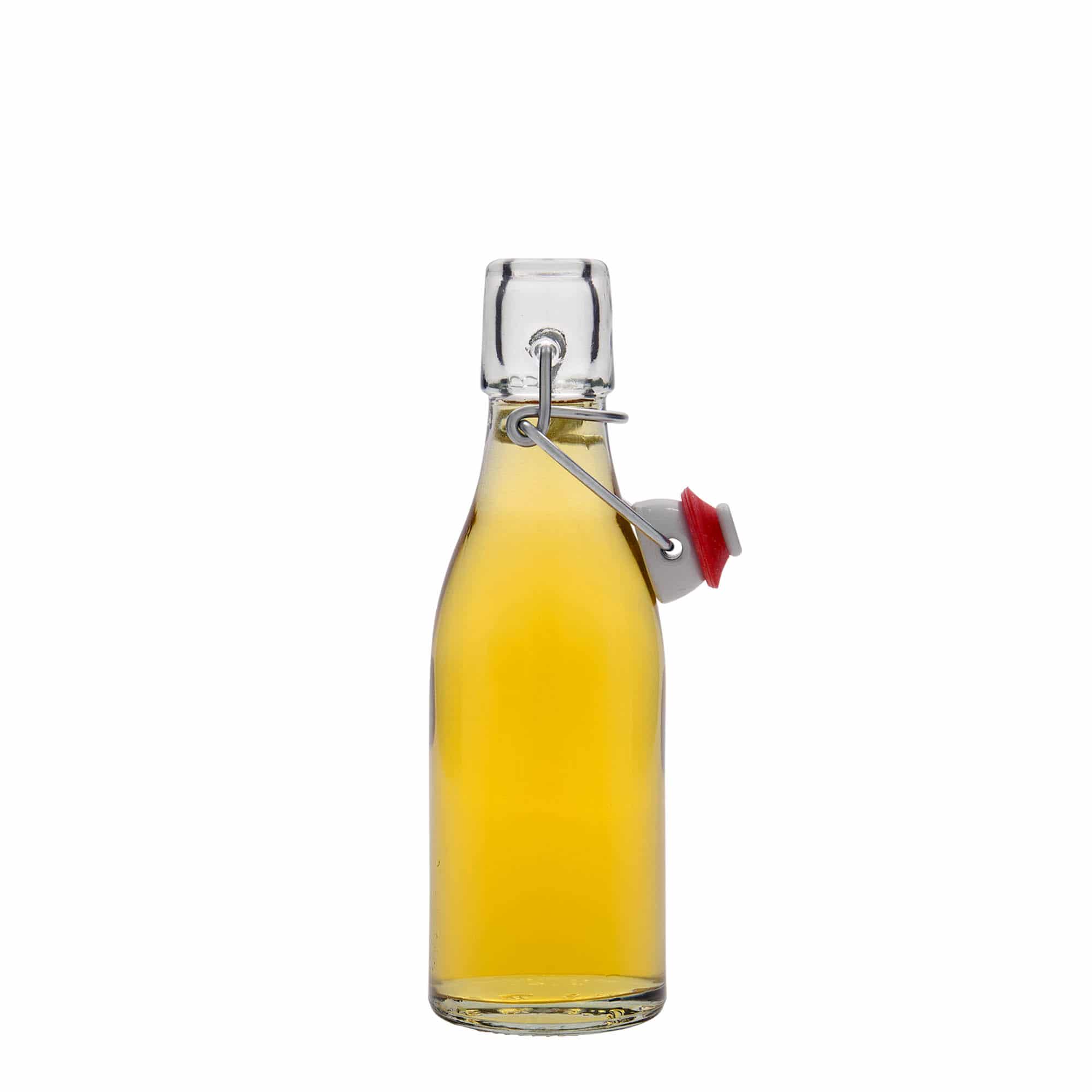 200 ml sklená fľaša „Paul“, hrdlo: strmeňový uzáver