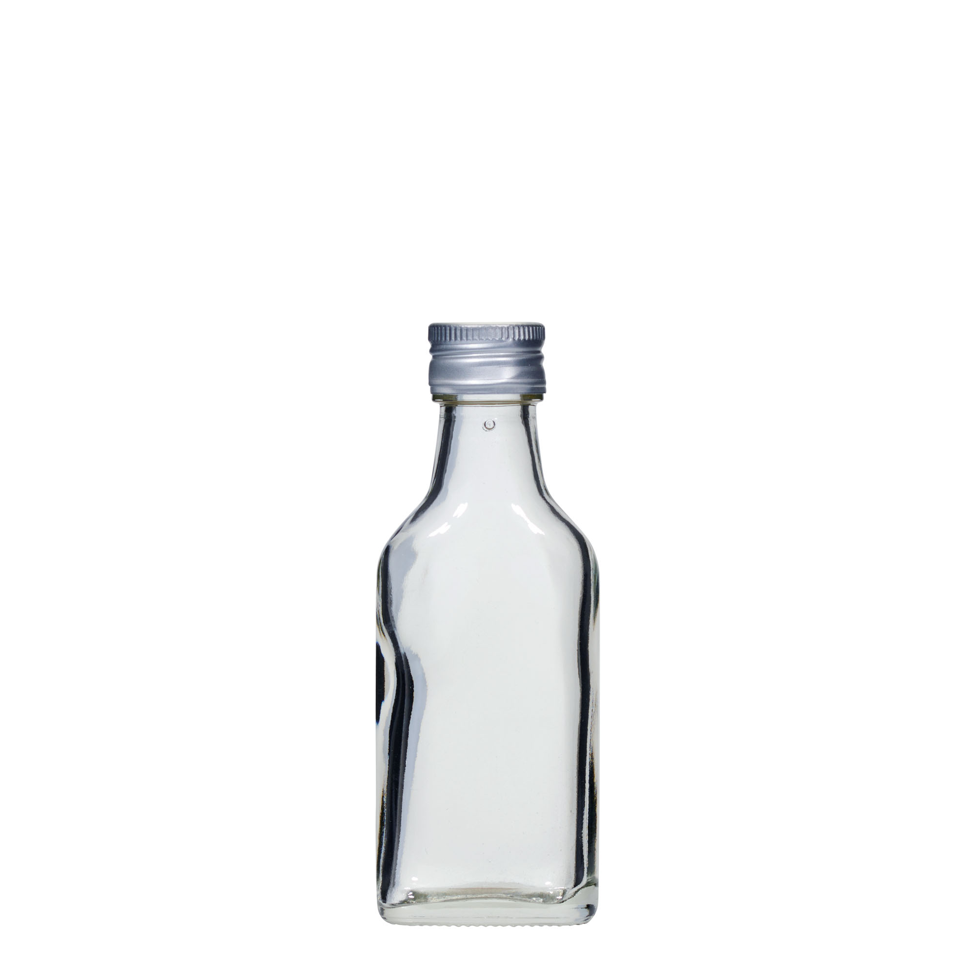 40 ml vrecková fľaša, obdĺžniková, hrdlo: PP 22 40 ml vrecková fľaša, obdĺžniková, hrdlo: PP 22