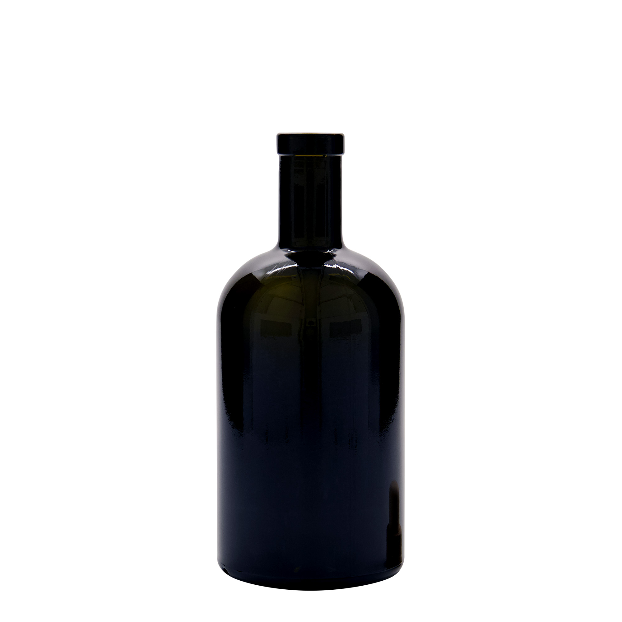 500 ml sklenená fľaša 'Farmacia', antikzelená, hrdlo: korok