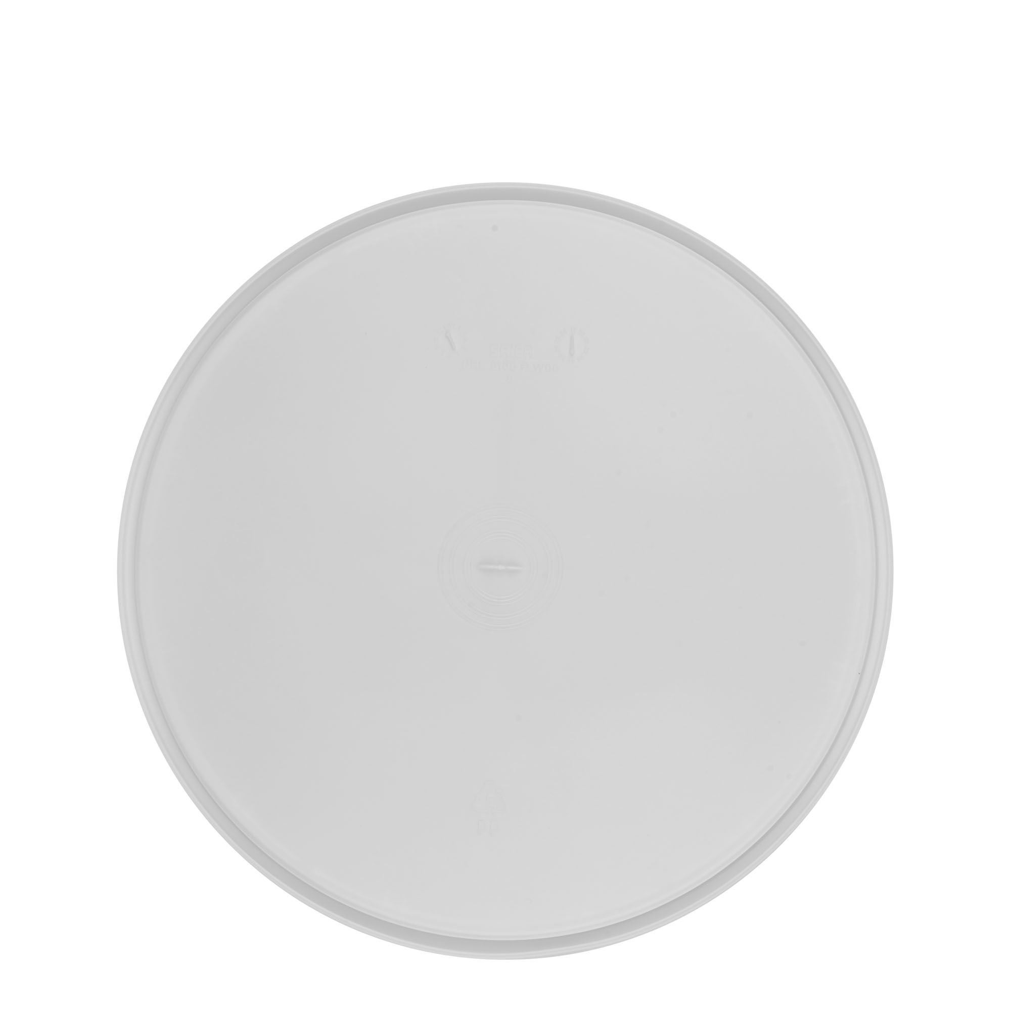 Veko na 20 l vedro, PP plast, biele