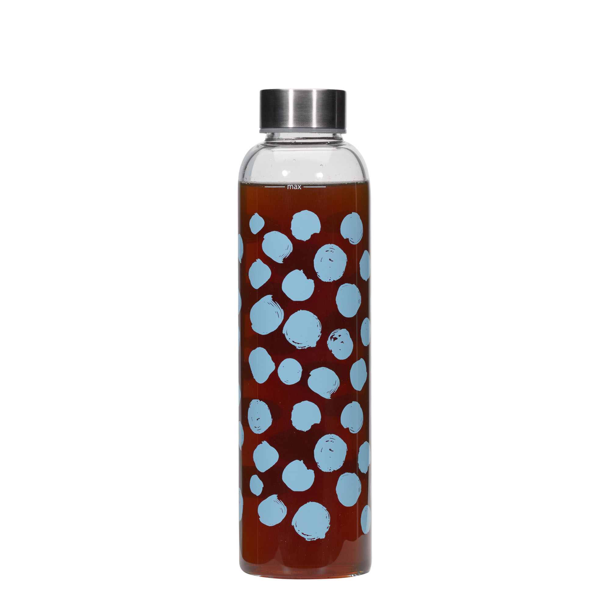 500 ml fľaša na pitie 'Perseus - Modré bodky', otvor: závitové viečko 500 ml fľaša na pitie 'Perseus - Modré bodky', otvor: závitové viečko