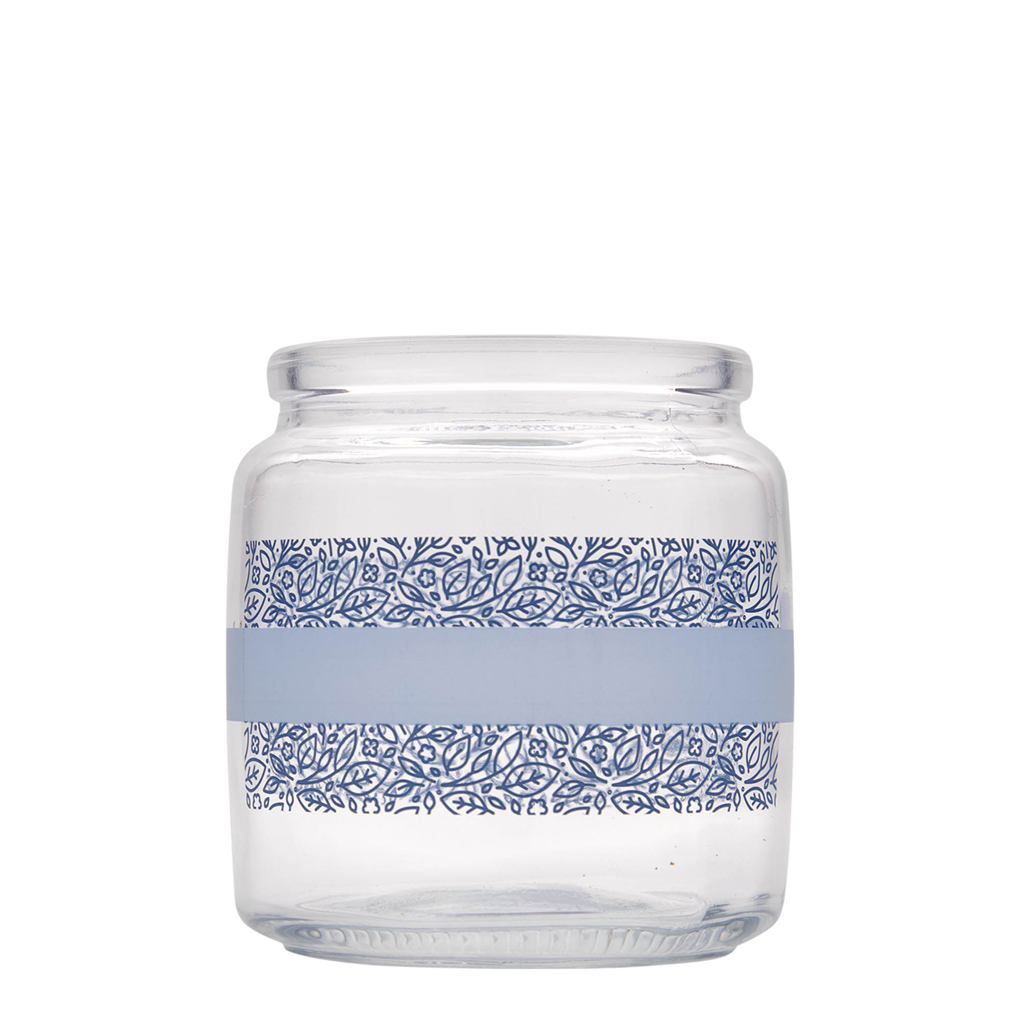 750 ml korková fľaša 'Giara', motív: Naturalmente blu, hrdlo: korkové