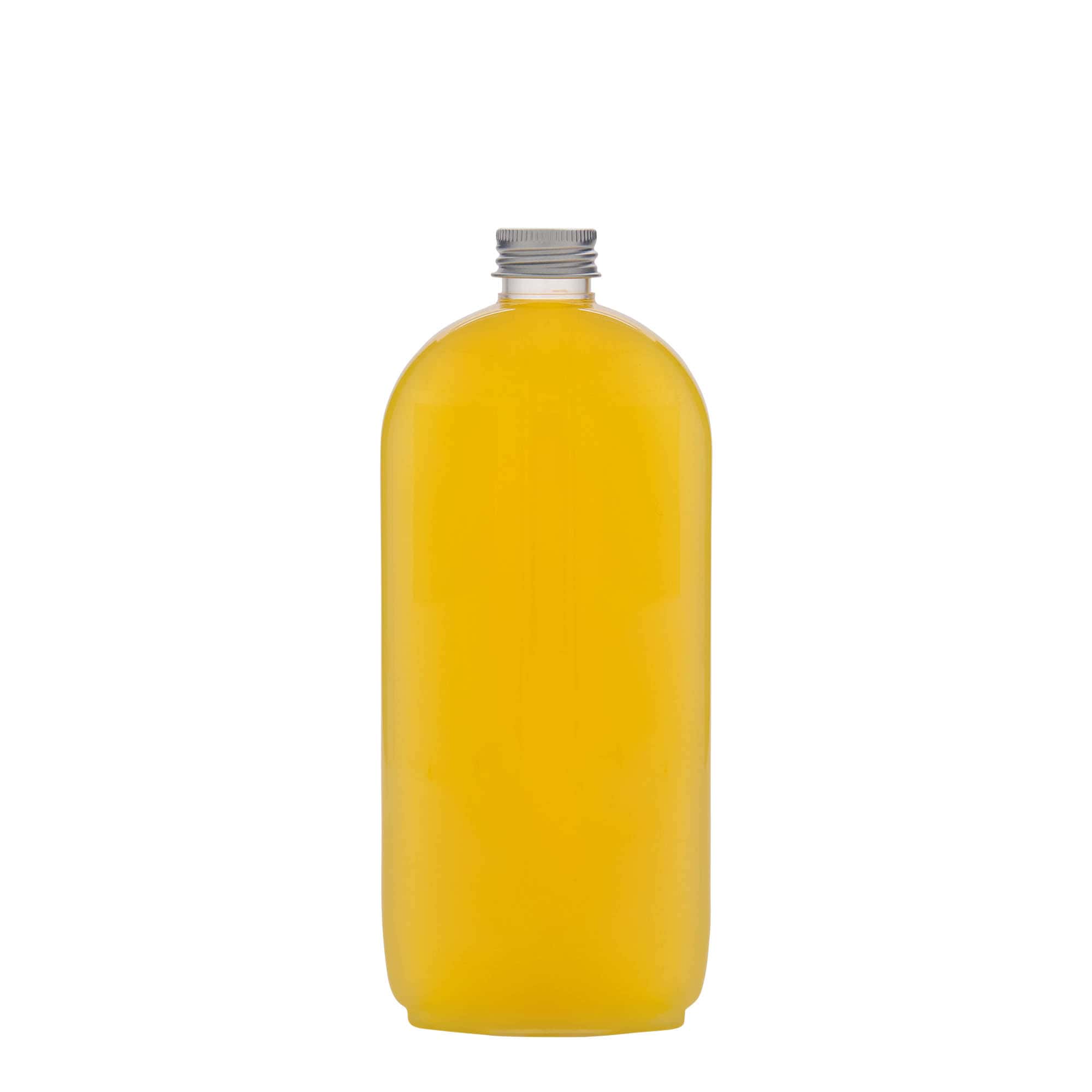 500 ml PET fľaša „Iris“, oválna, plast, hrdlo: 24/410