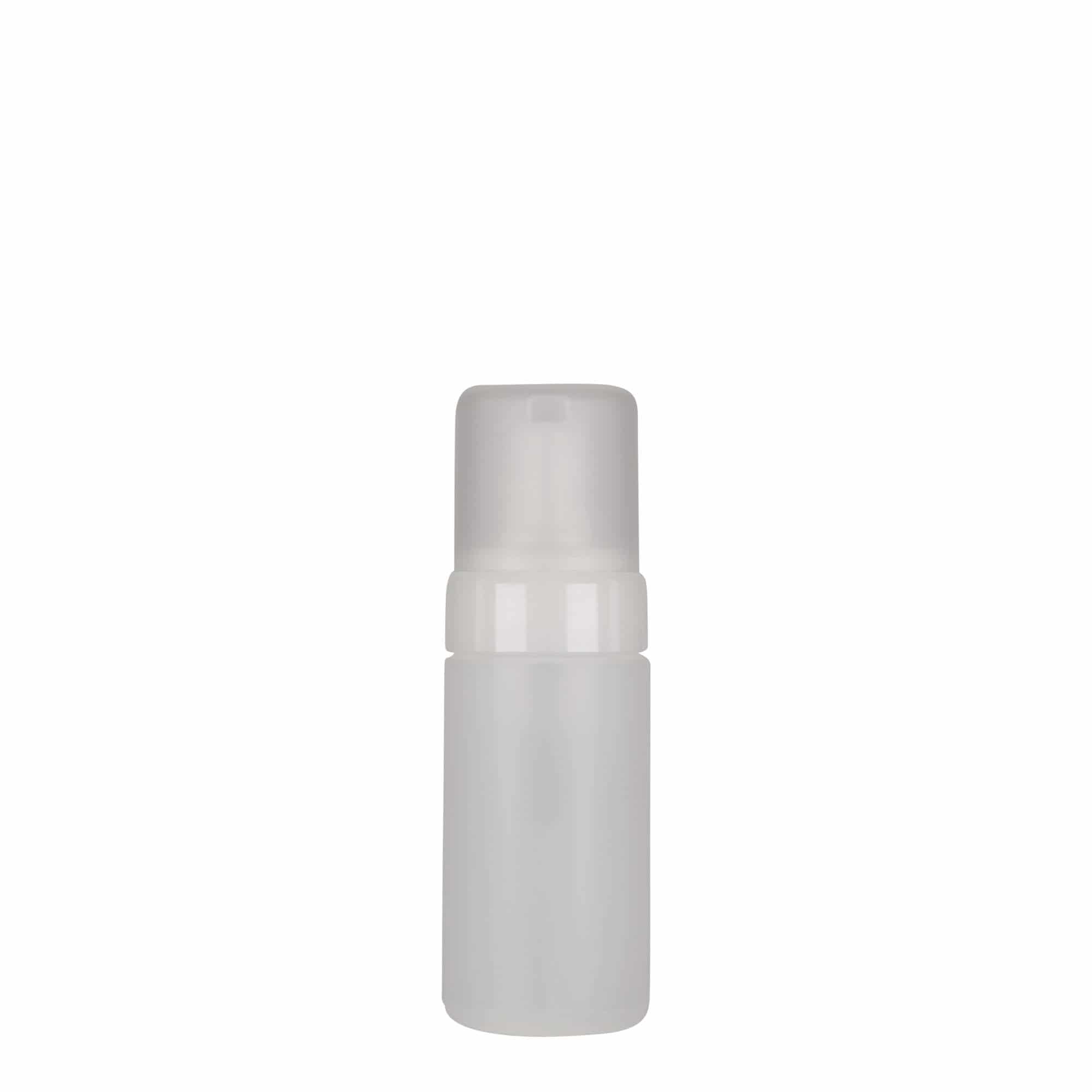 100 ml dávkovacia fľaša „Foamer“, PE plast, prírodná farba, hrdlo: skrutkovací uzáver