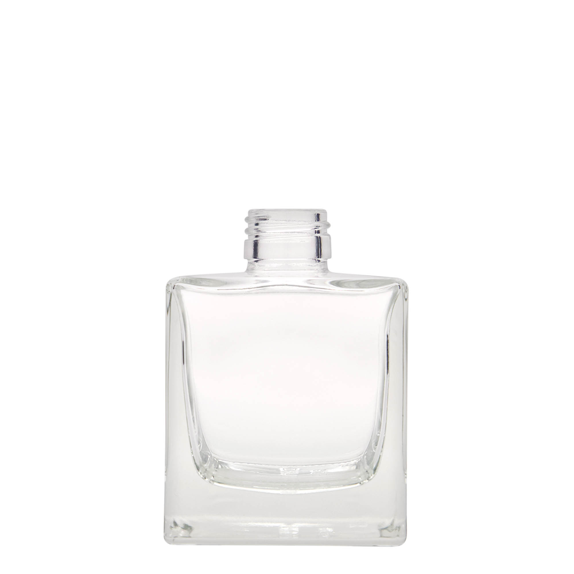 200 ml sklenená fľaša 'Cube', štvorcová, hrdlo: PP 28 200 ml sklenená fľaša 'Cube', štvorcová, hrdlo: PP 28