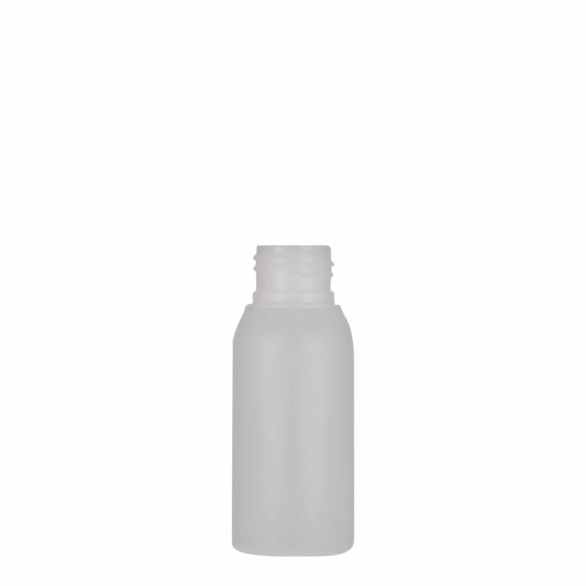 50 ml plastová fľaša 'Tuffy', HDPE, prírodná, hrdlo: 24/410