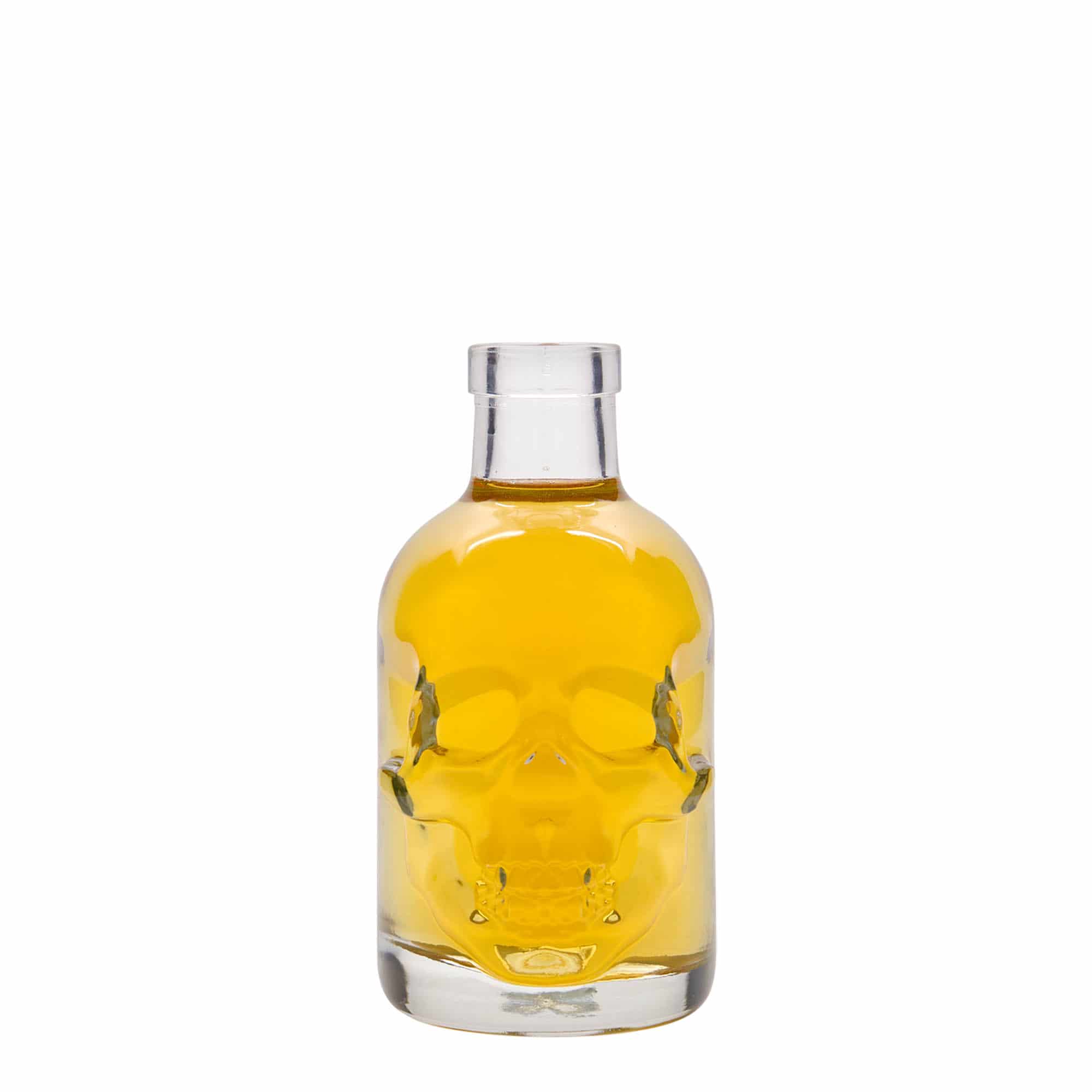 200 ml sklená fľaša „Lebka“, hrdlo: korok