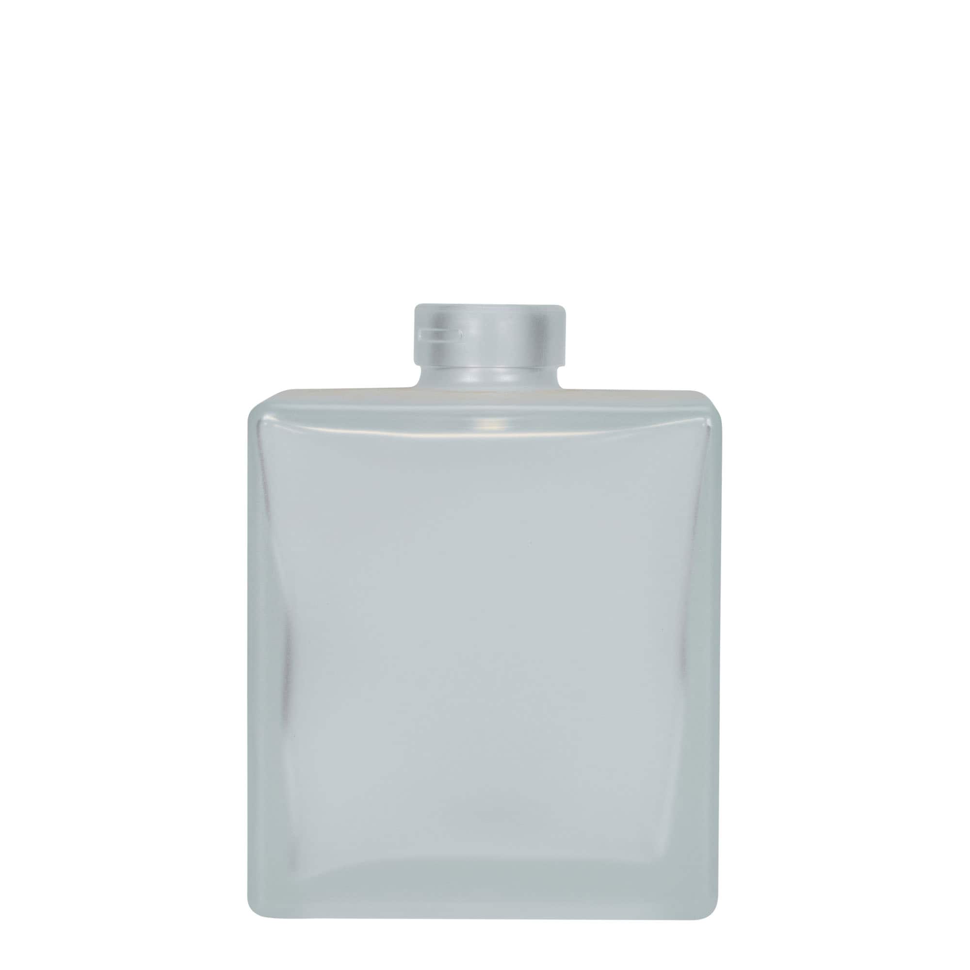 500 ml sklená fľaša „Cube“, štvorcová, ľadová, hrdlo: korok 500 ml sklená fľaša „Cube“, štvorcová, ľadová, hrdlo: korok
