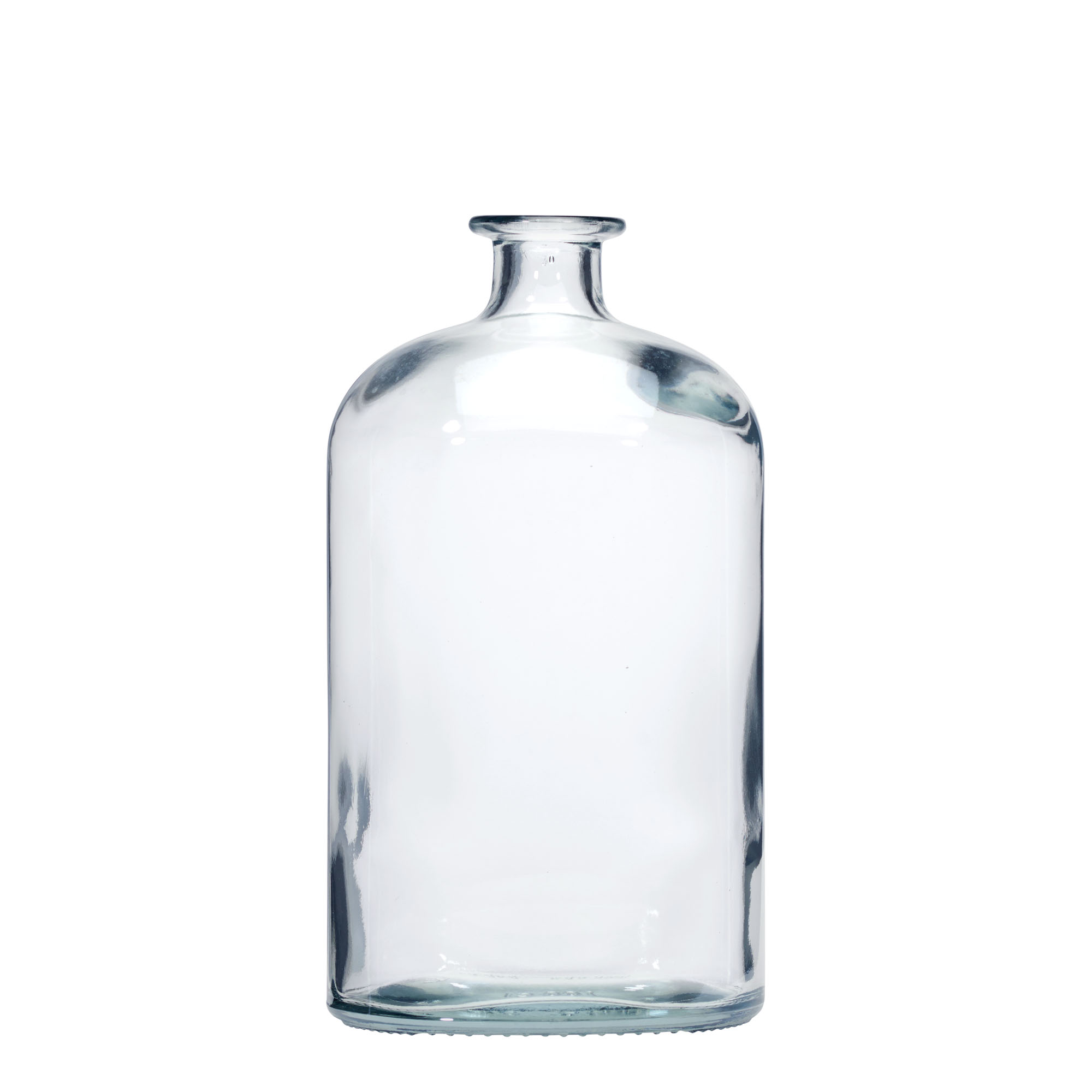 1.000 ml sklenená fľaša 'Dundee', oválna, hrdlo: korok