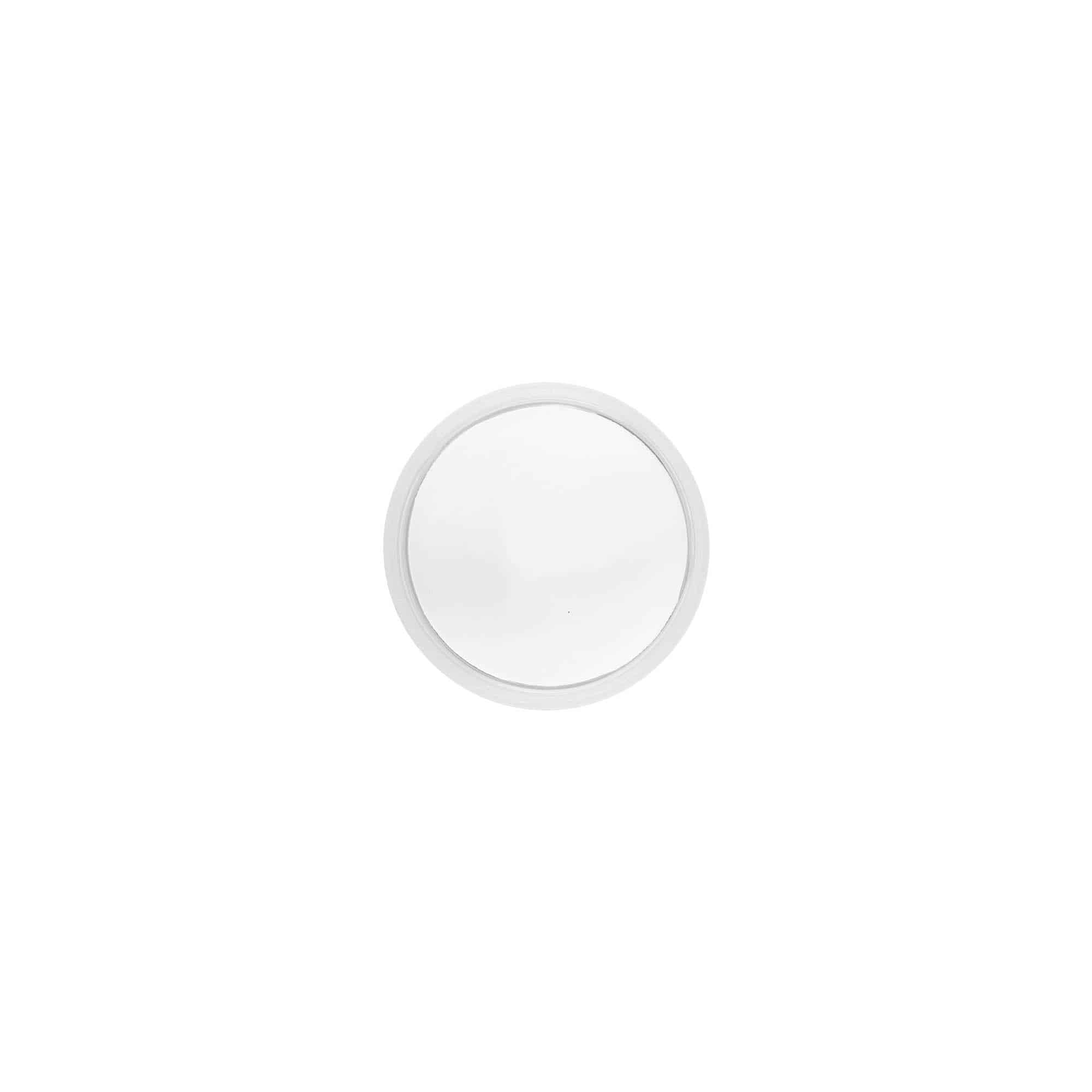 Skrutkovací uzáver „Clear/Platin Edition“, PP plast, biela farba, pre hrdlo: 40/2P