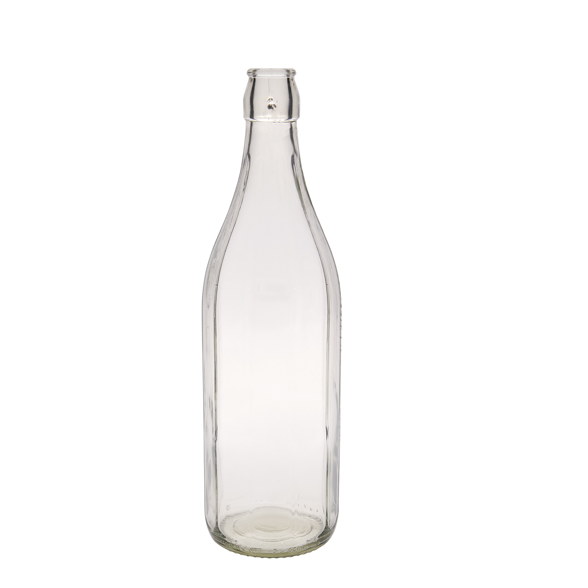 1.000 ml sklenená fľaša 'Bravo' #, desaťhranná, hrdlo: s pákovým uzáverom 1.000 ml sklenená fľaša 'Bravo' #, desaťhranná, hrdlo: s pákovým uzáverom
