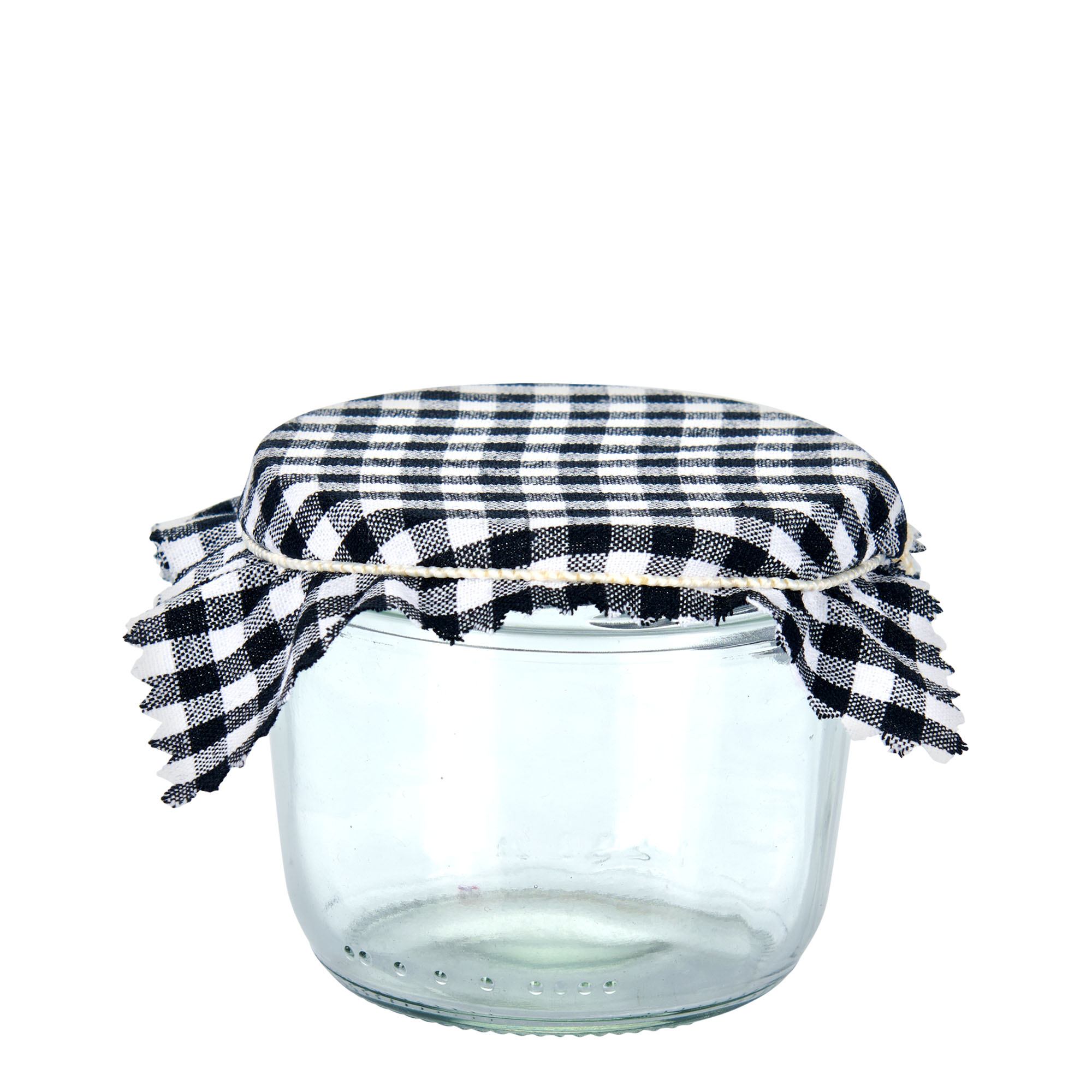 Kockovaný látkový obrúsok 12x12, štvorcový, textilný, čierny, hrdlo: TO38-TO53