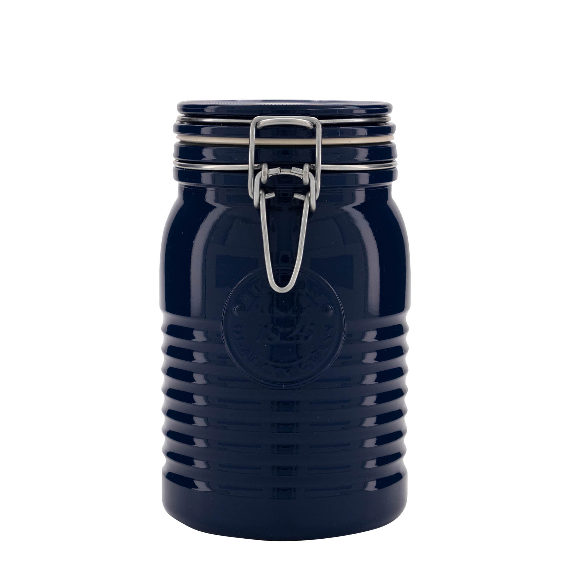 1 000 ml drôtový uzáver 'Officina 1825', modrý, hrdlo: drôtový uzáver