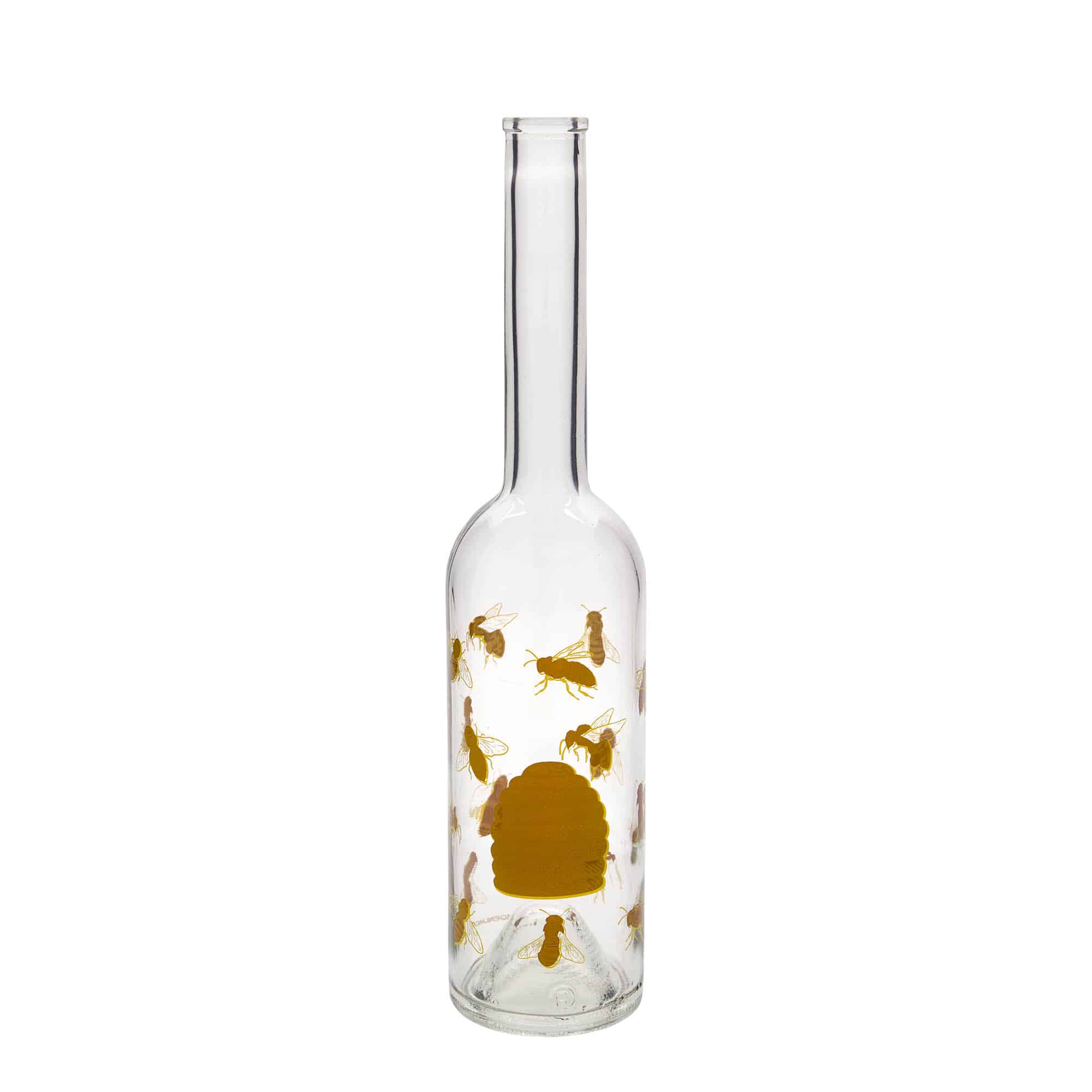 500 ml sklená fľaša „Opera“, motív: včely, hrdlo: korok 500 ml sklená fľaša „Opera“, motív: včely, hrdlo: korok