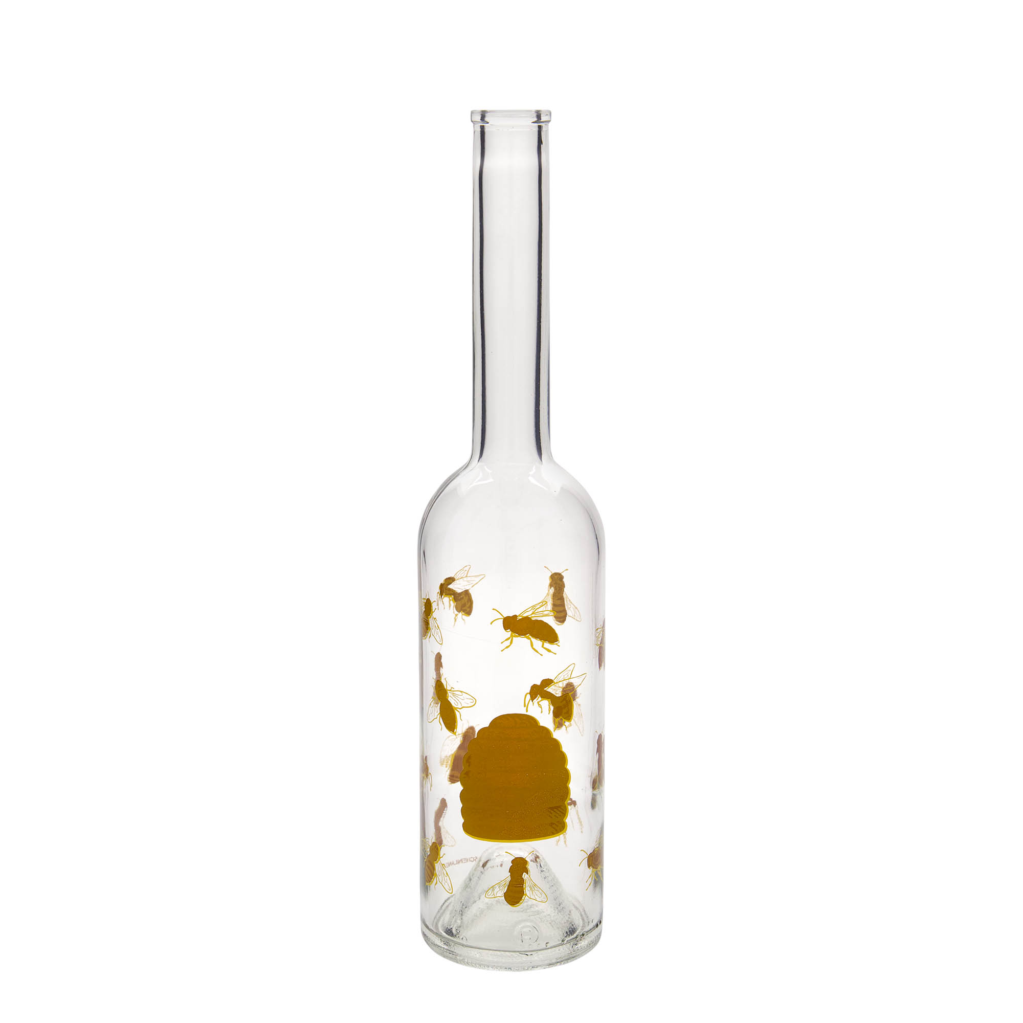 500 ml sklenená fľaša 'Opera', motív: Včely, hrdlo: korok 500 ml sklenená fľaša 'Opera', motív: Včely, hrdlo: korok