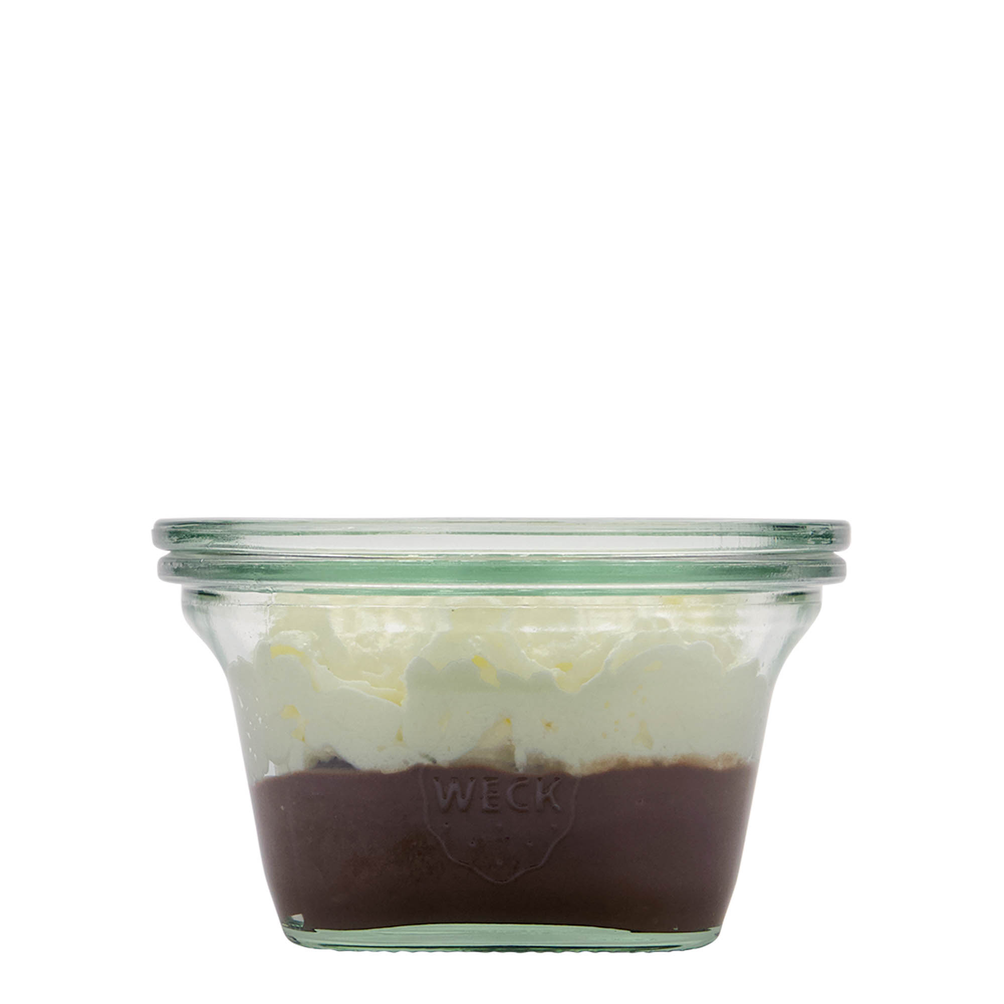 290 ml WECK-Quadroglas, štvorcové, hrdlo: okrúhly okraj 290 ml WECK-Quadroglas, štvorcové, hrdlo: okrúhly okraj