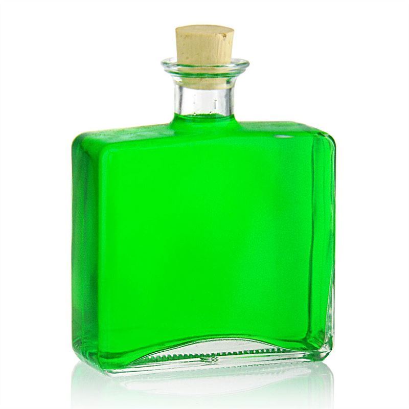 500 ml sklenená fľaša 'Julia', obdĺžniková, hrdlo: korok 500 ml sklenená fľaša 'Julia', obdĺžniková, hrdlo: korok