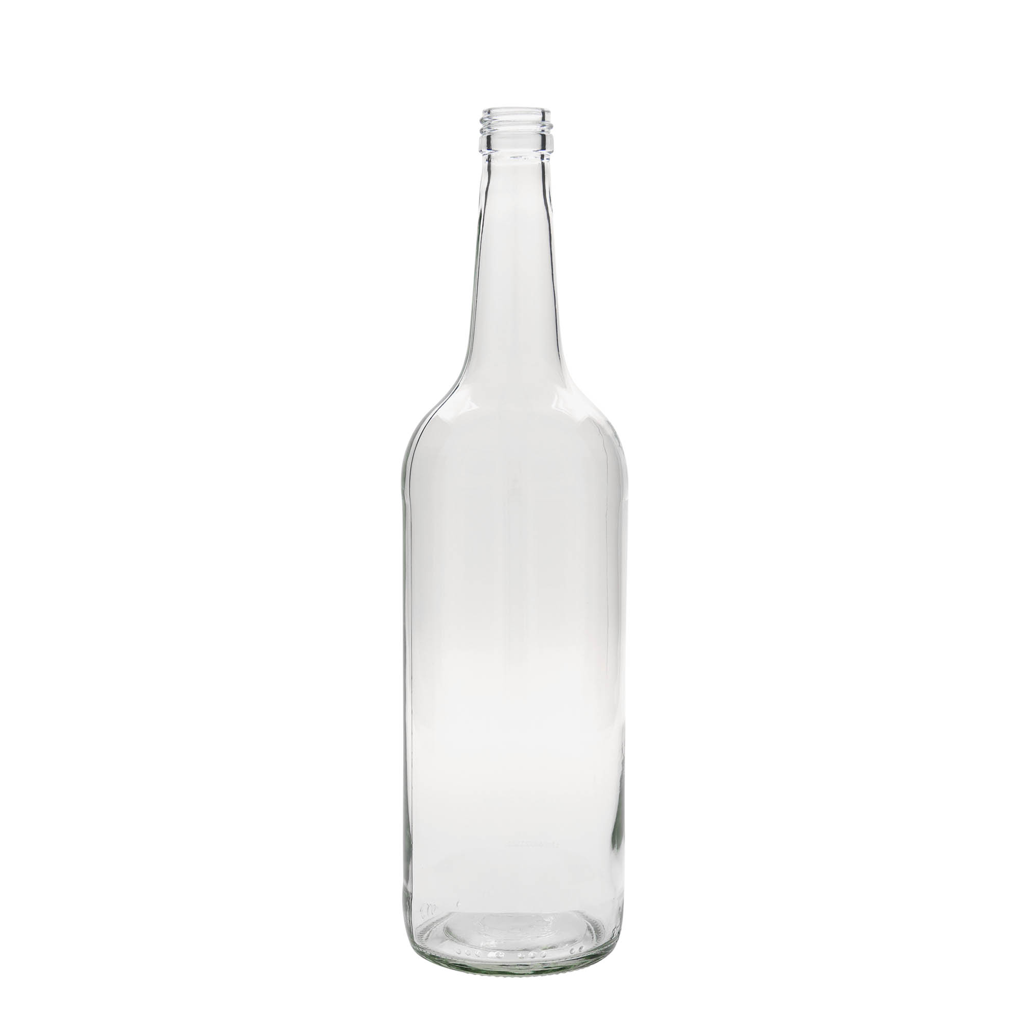 1 000 ml sklenená fľaša s rovnakým hrdlom, otvor: PP 28