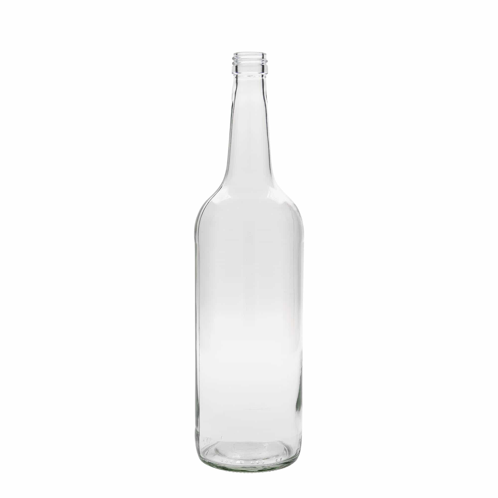 1 000 ml sklenená fľaša s rovnakým hrdlom, otvor: PP 28