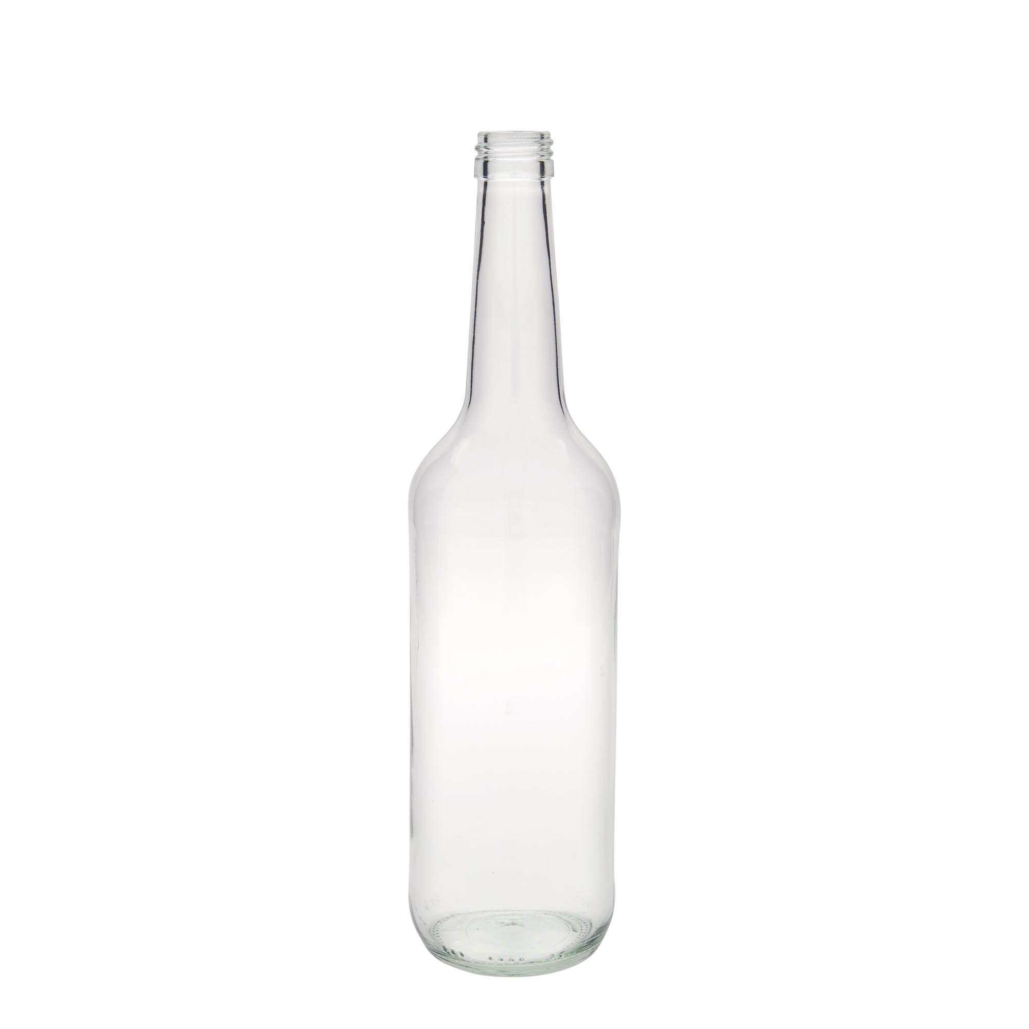 700 ml sklenená fľaša s priamym hrdlom, hrdlo: PP 28