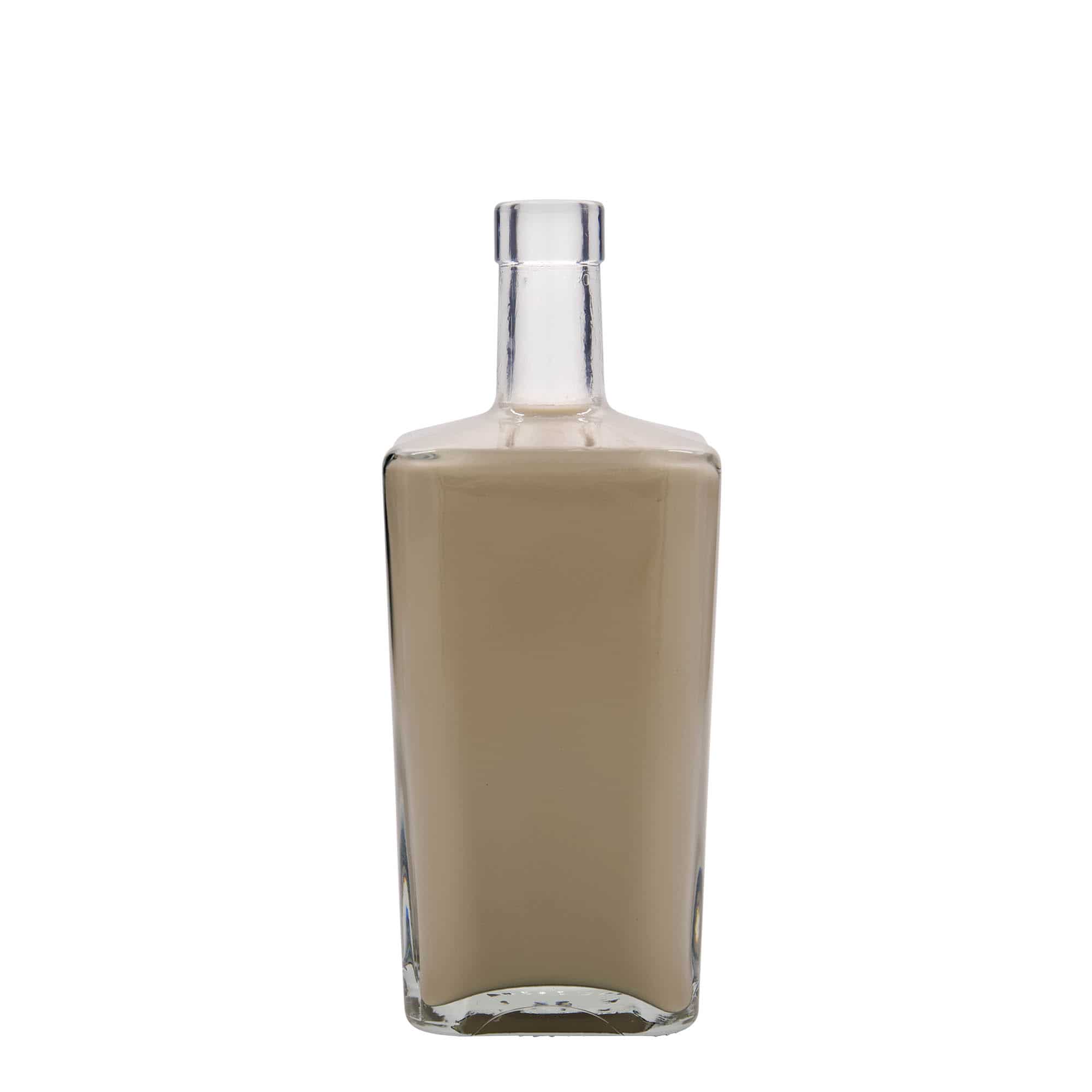 700 ml sklená fľaša „Noel“, štvorcová, hrdlo: korok