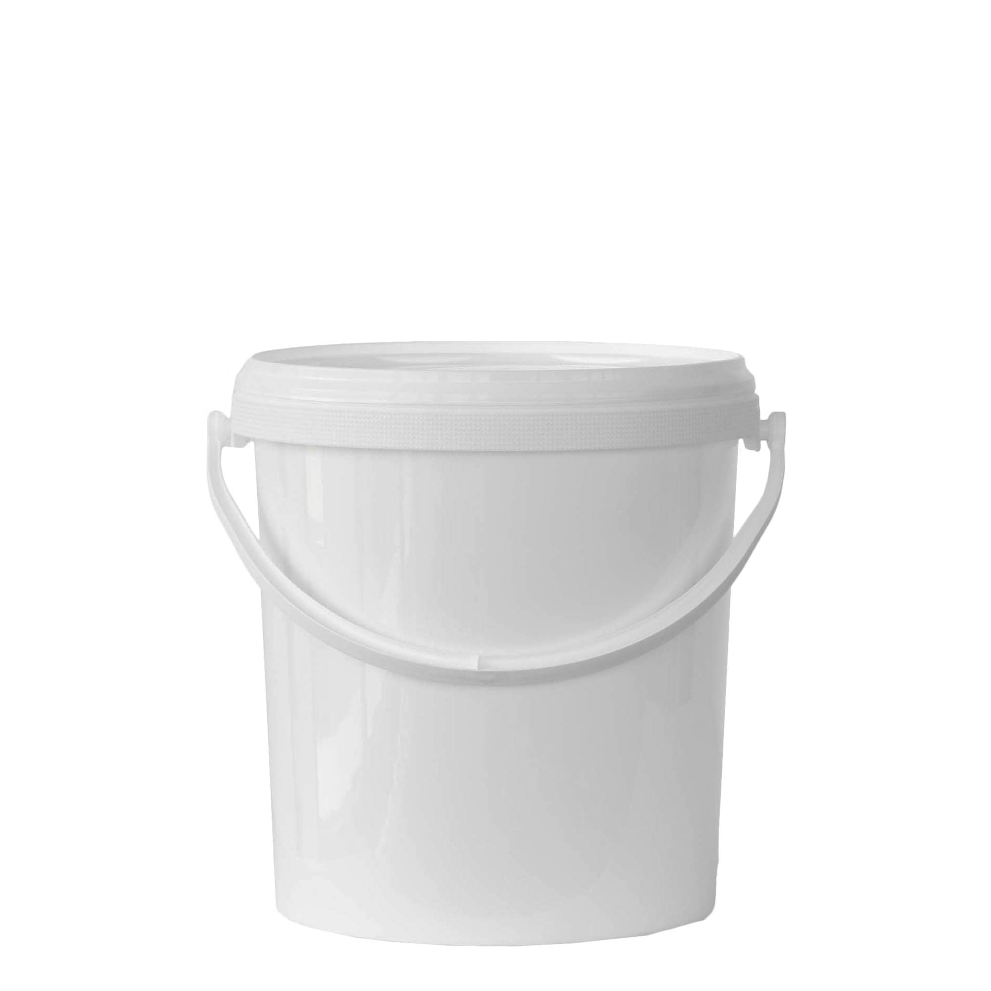 6 l vedierko, PP plast, biela farba
