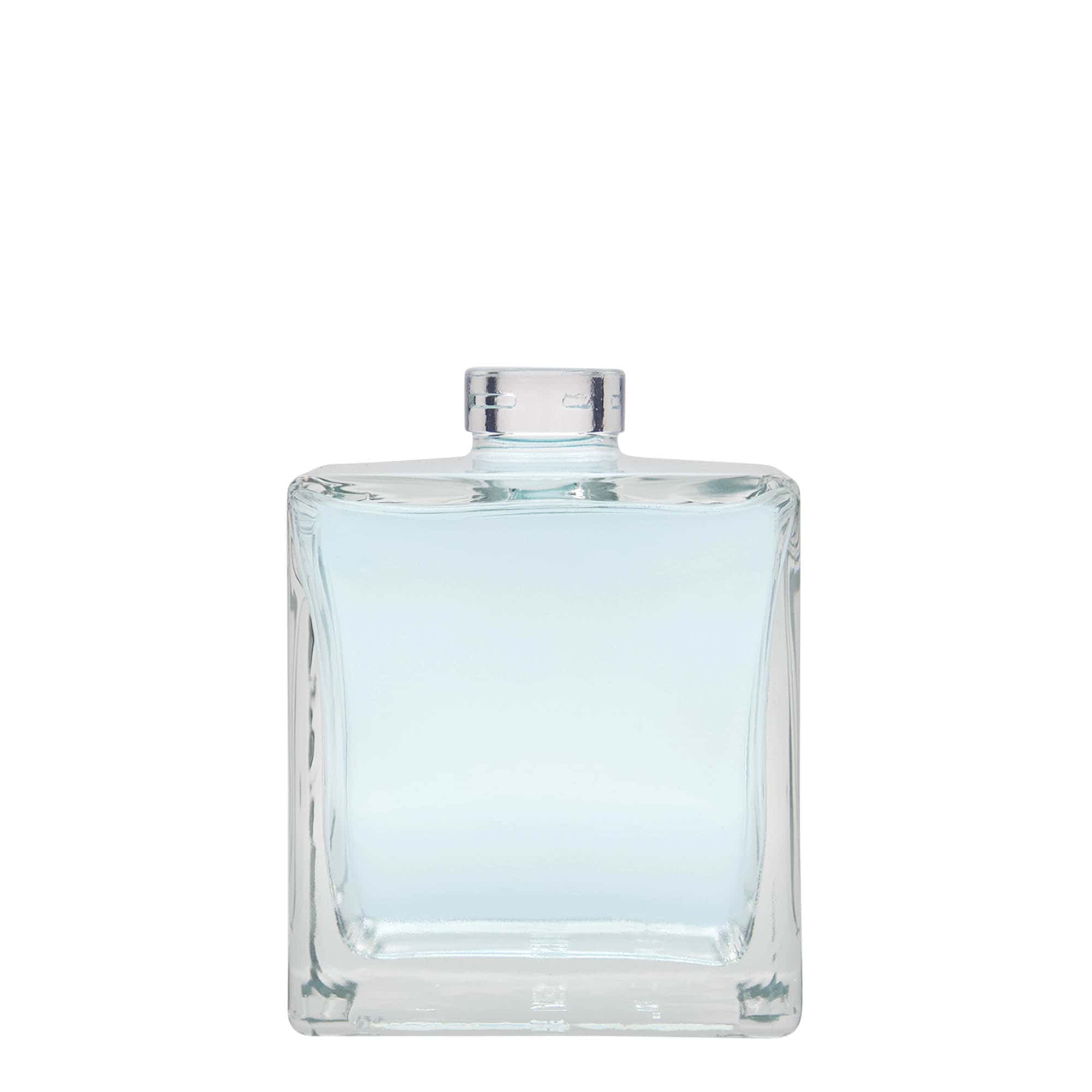 500 ml sklená fľaša „Cube“, štvorcová, hrdlo: korok
