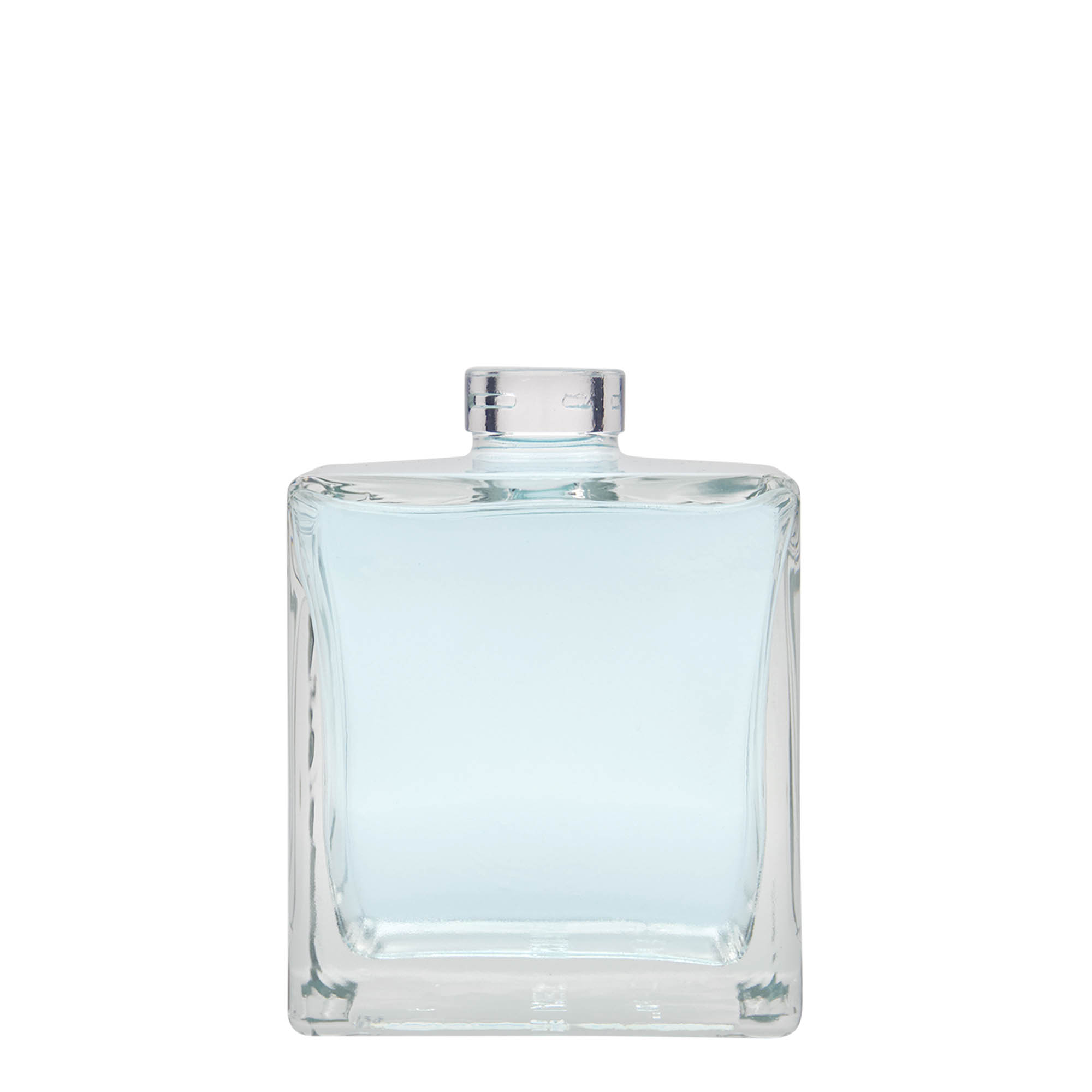 500 ml sklenená fľaša 'Cube', štvorcová, hrdlo: korok