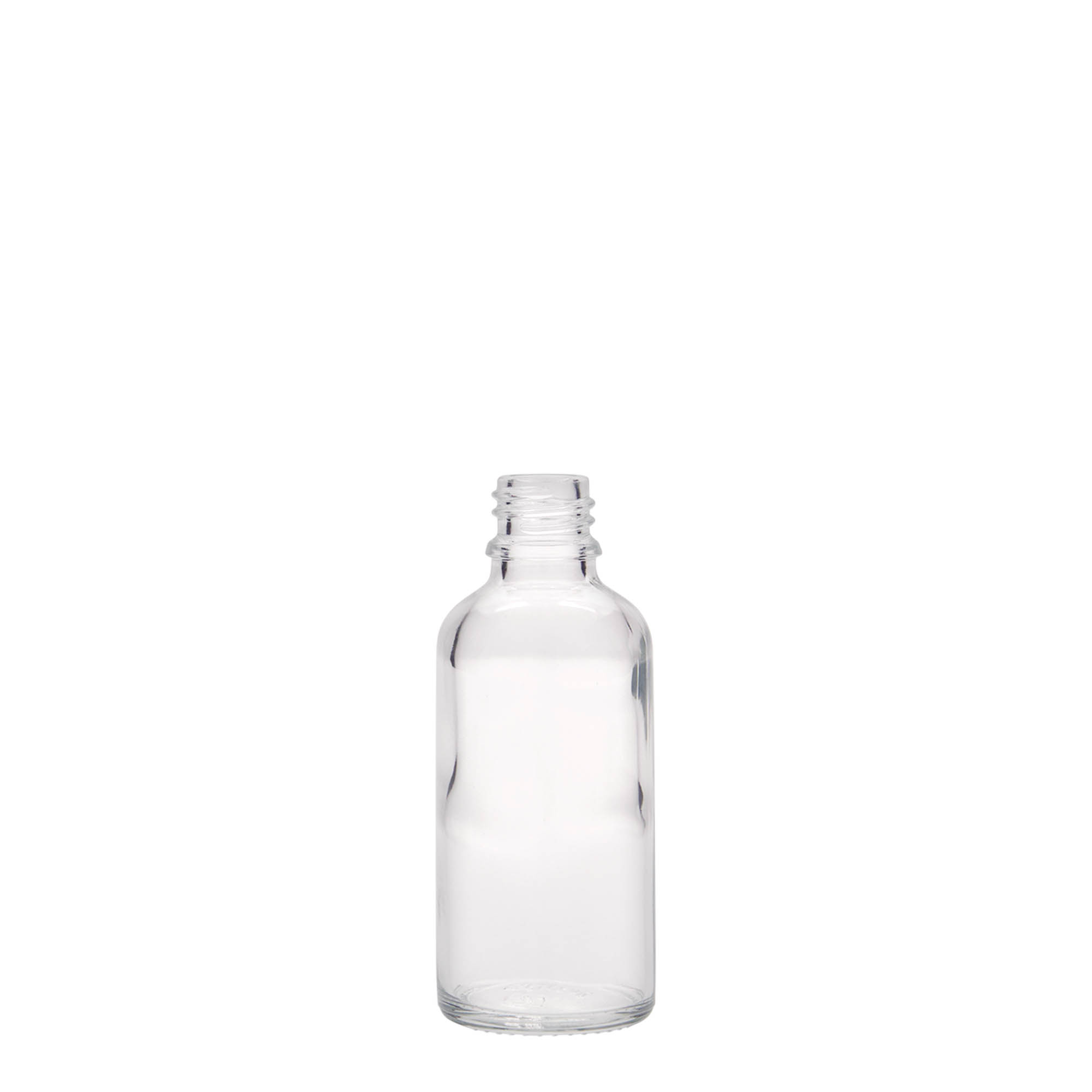 50 ml lekárska fľaša, sklo, hrdlo: DIN 18 50 ml lekárska fľaša, sklo, hrdlo: DIN 18