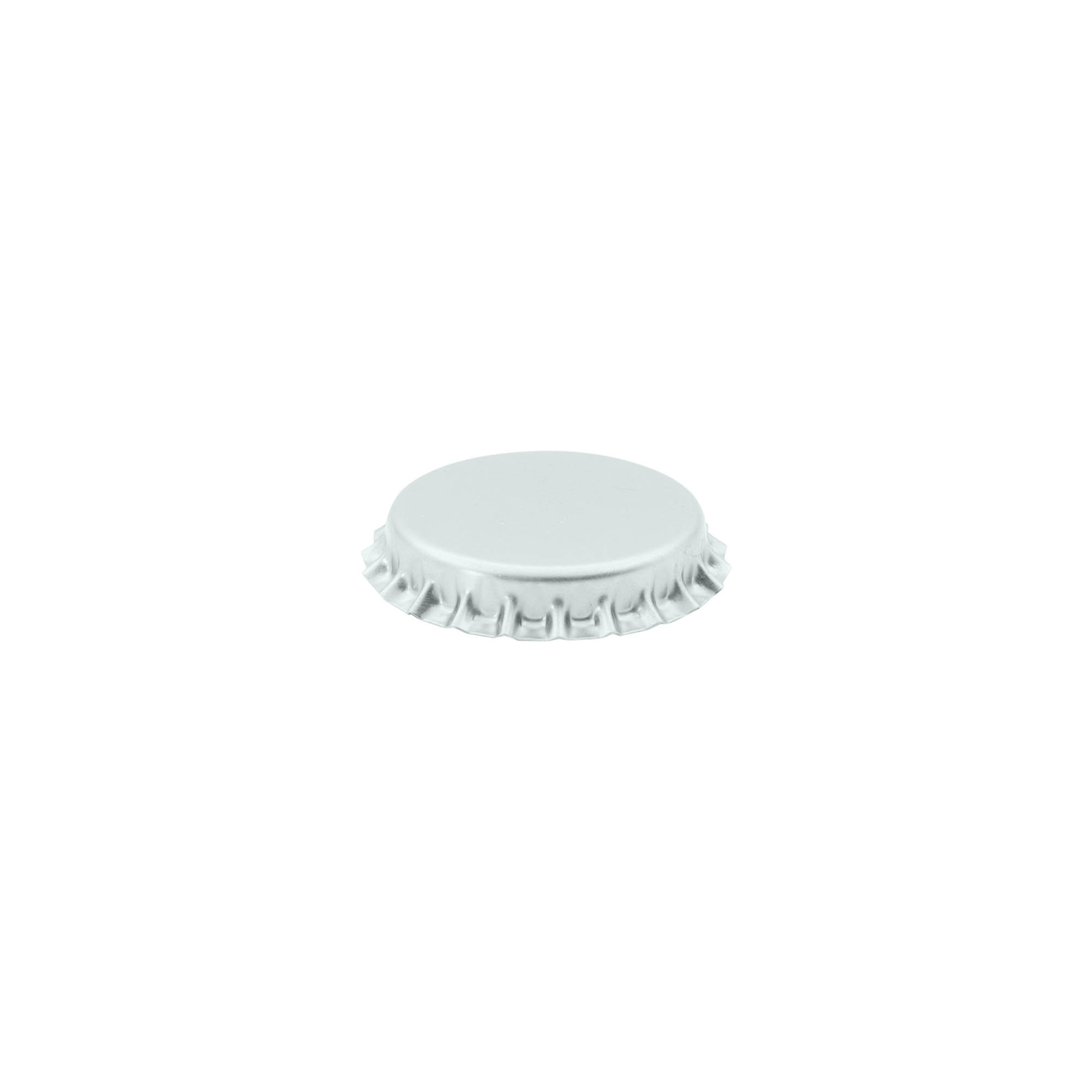 Korunkové uzávery 29 mm, kov, strieborná Korunkové uzávery 29 mm, kov, strieborná