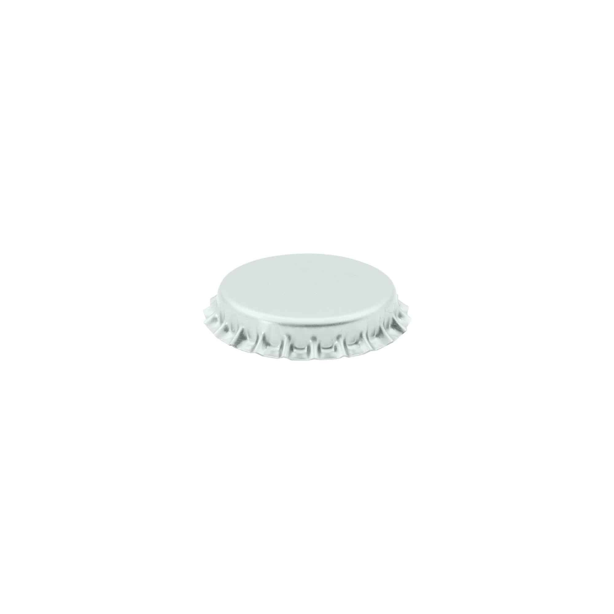 Korunkové uzávery 29 mm, kov, strieborná Korunkové uzávery 29 mm, kov, strieborná