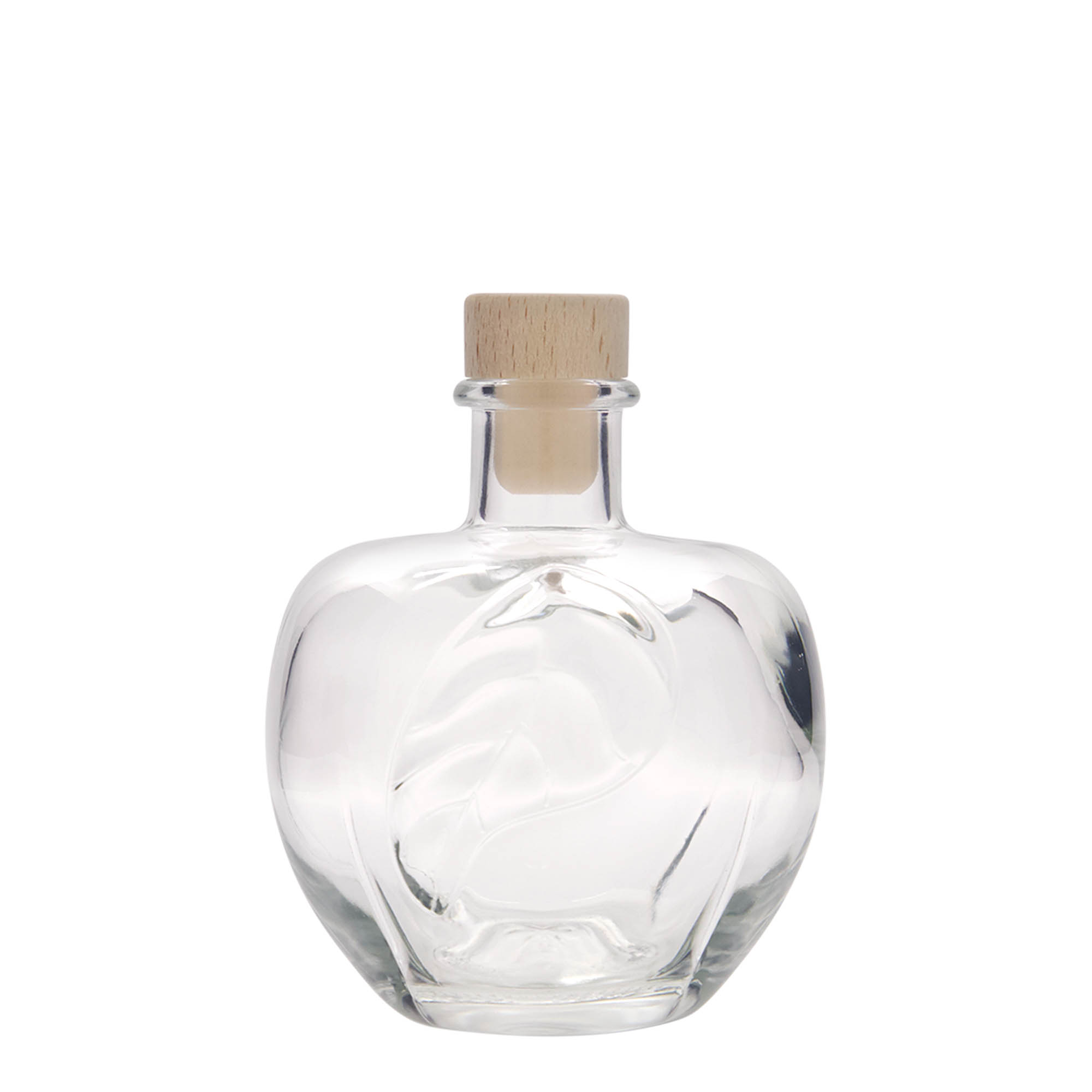 350 ml sklenená fľaša 'Jablko', hrdlo: korok
