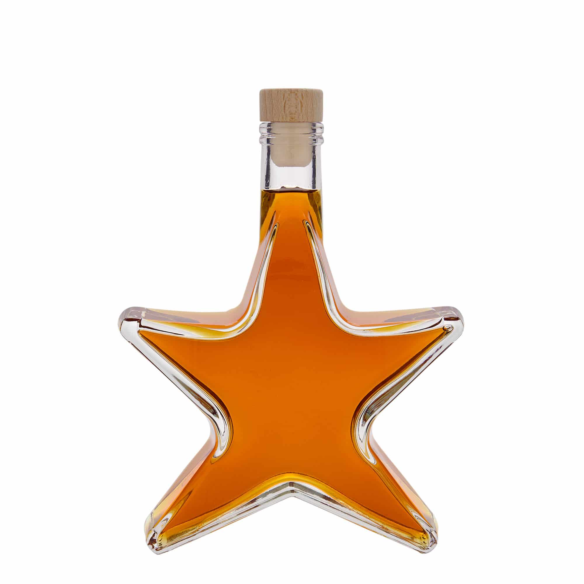 350 ml sklená fľaša „Hviezda“, hrdlo: korok