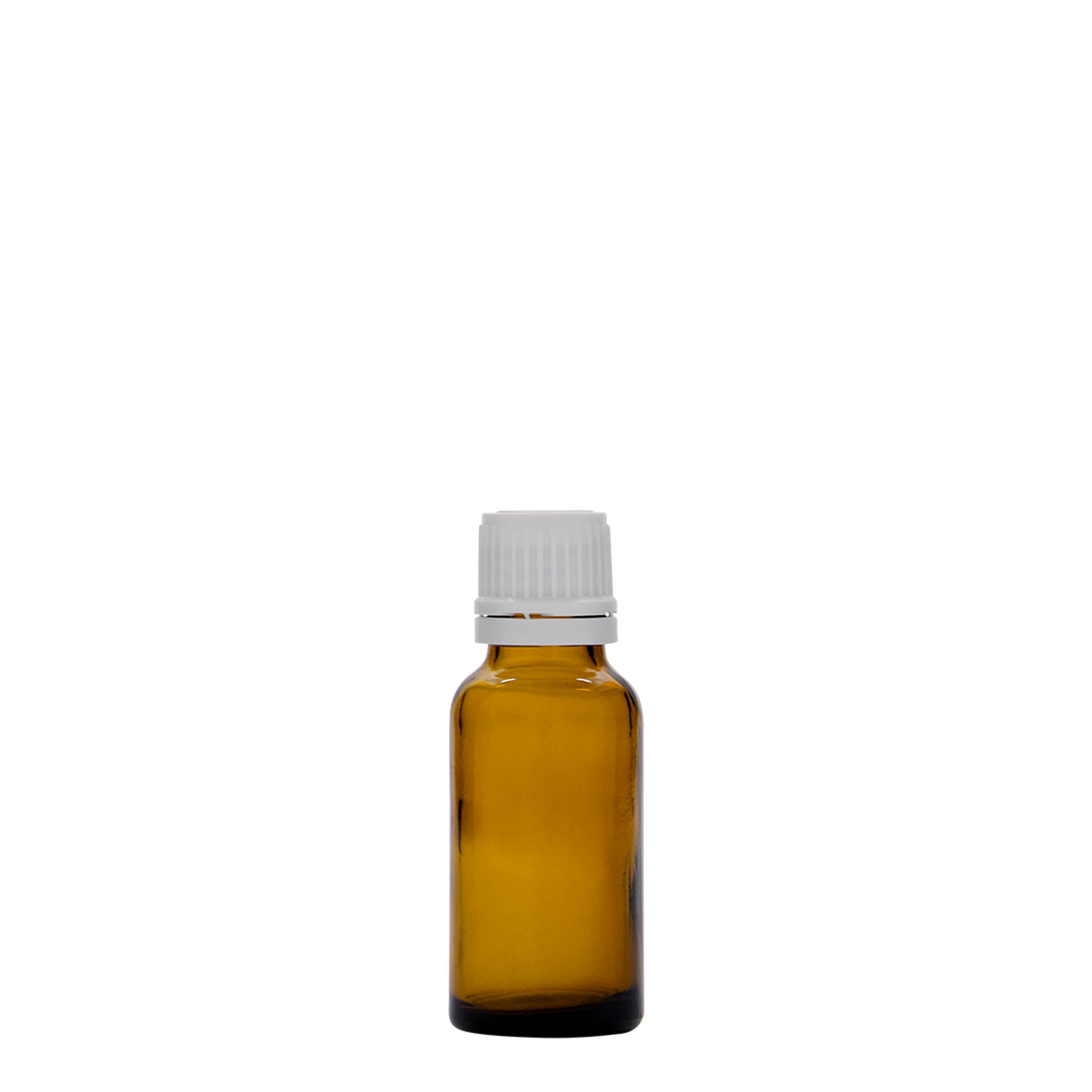 20 ml lekárska fľaša, hnedé sklo, hrdlo: DIN 18 20 ml lekárska fľaša, hnedé sklo, hrdlo: DIN 18