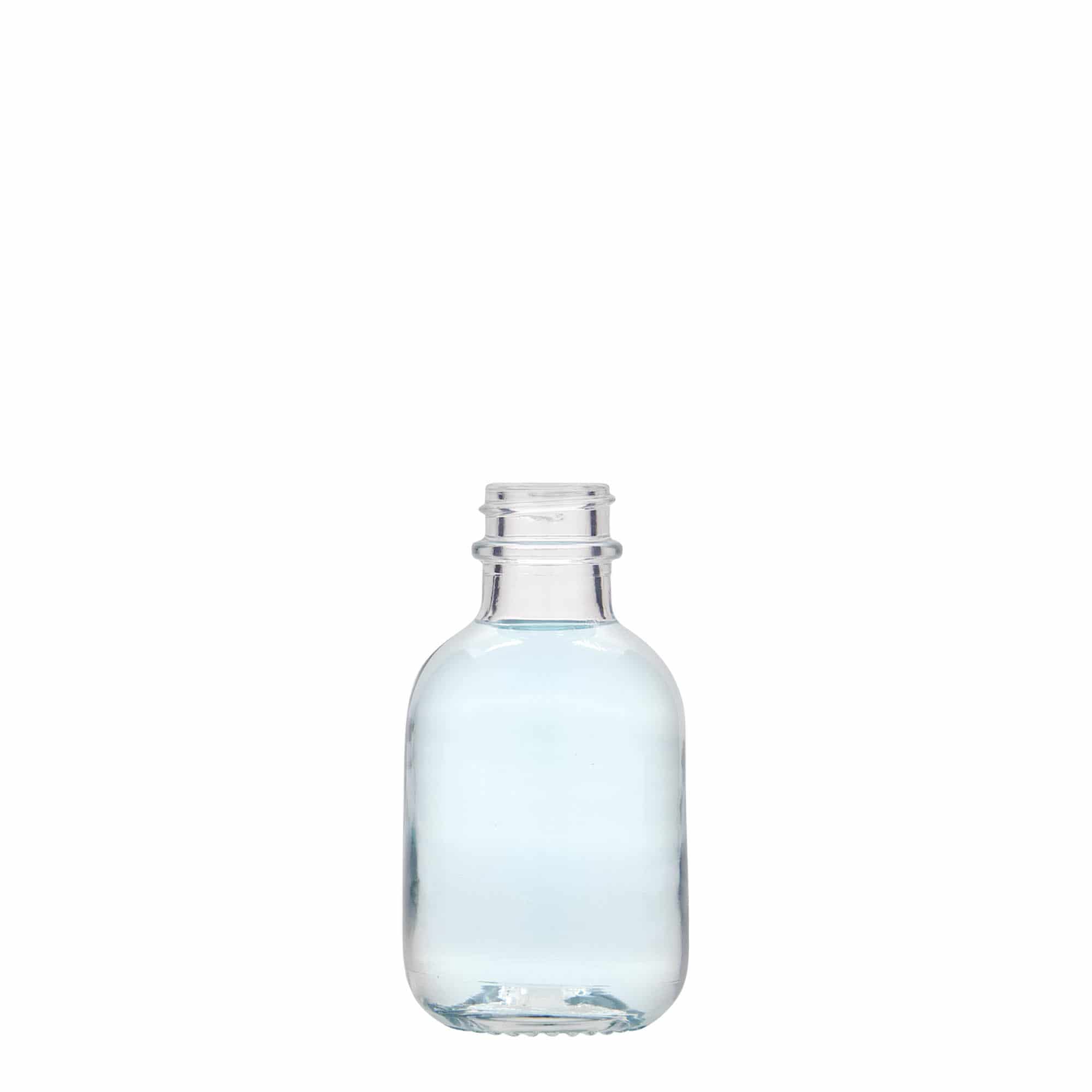 50 ml sklenená fľaša 'Lotto', hrdlo: GPI 22 50 ml sklenená fľaša 'Lotto', hrdlo: GPI 22