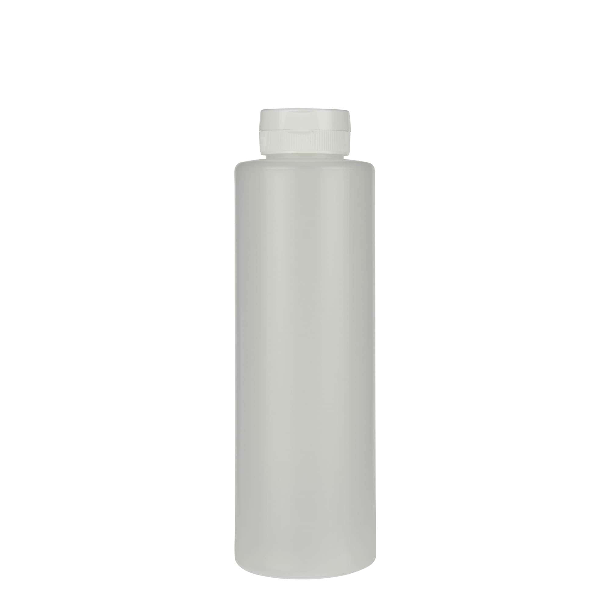 500 ml fľaša na omáčku, LDPE plast, prírodná farba, hrdlo: GPI 38/400