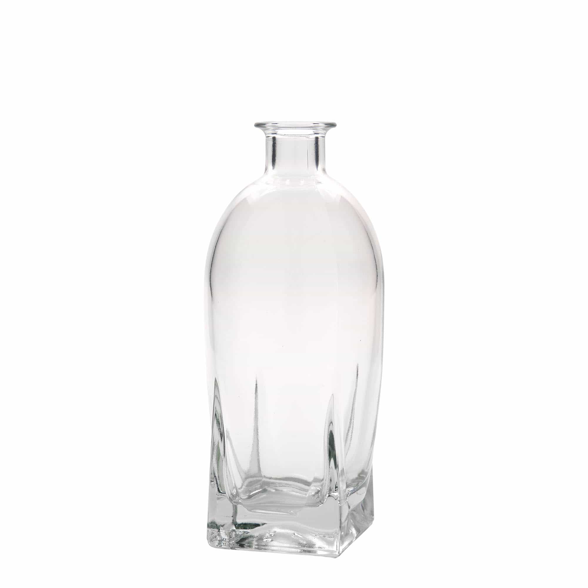 500 ml sklená fľaša „Zino“, štvorcová, hrdlo: korok