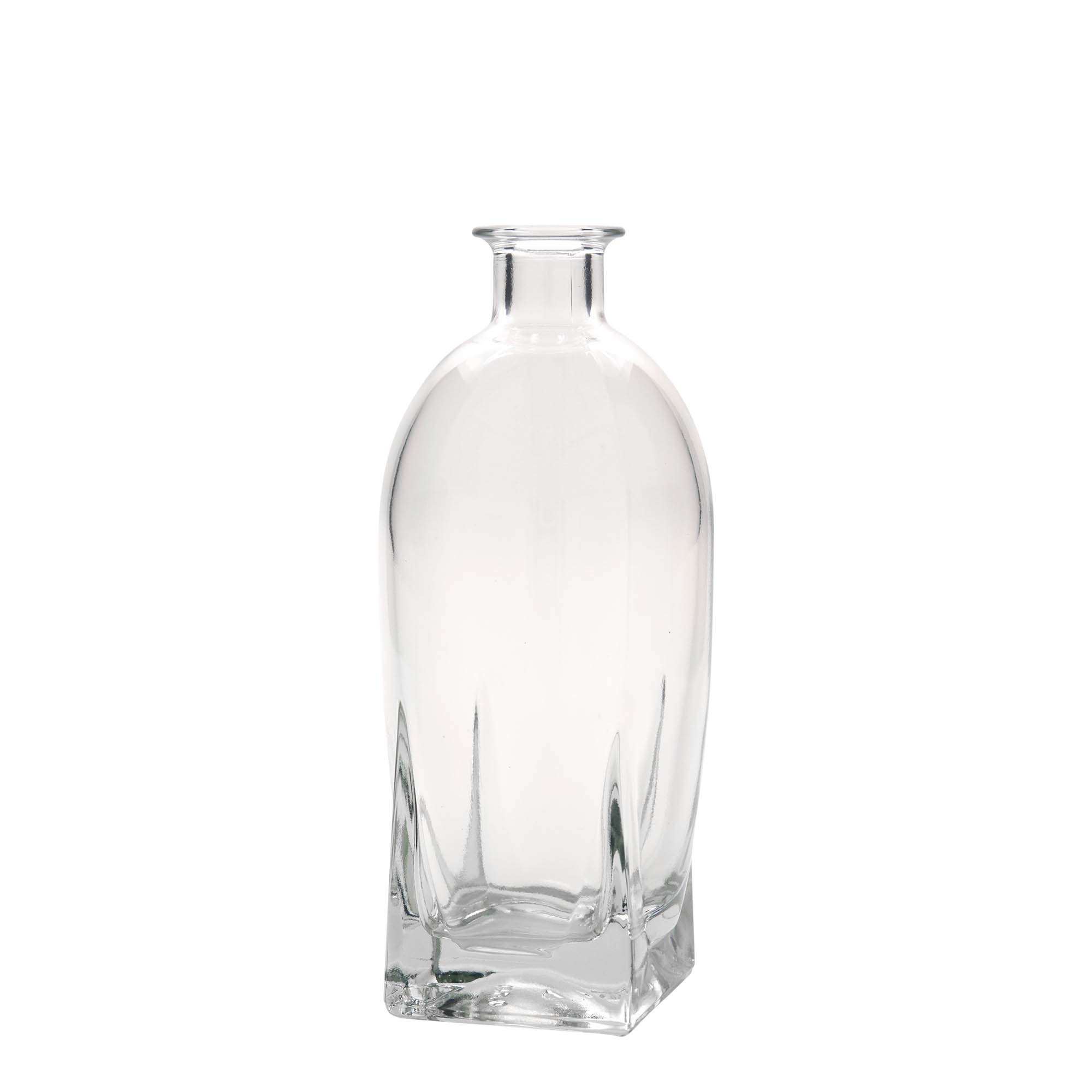 500 ml sklenená fľaša 'Zino', štvorcová, hrdlo: korok