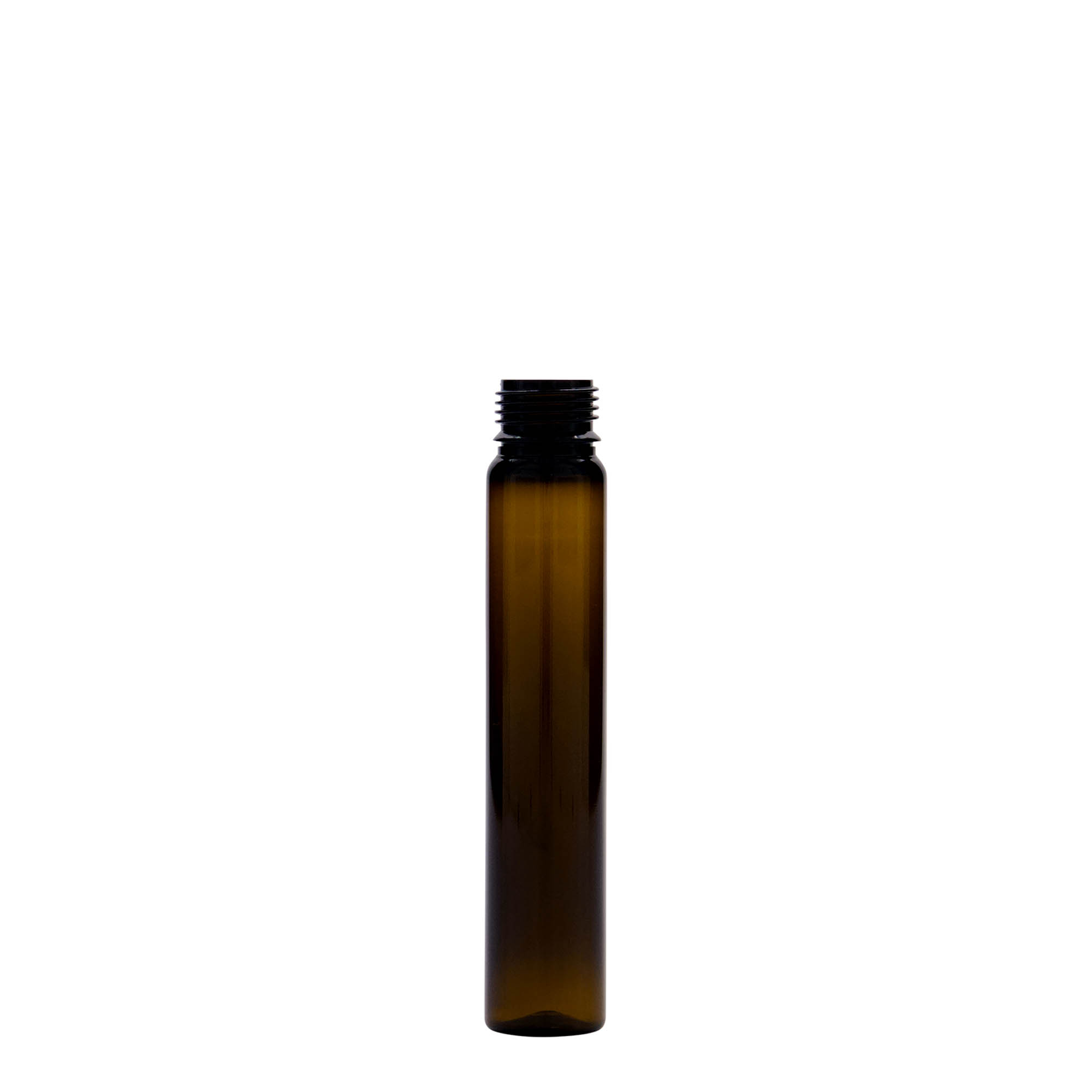 25 ml PET-rúrka, plast, hnedá, hrdlo: skrutkovací uzáver