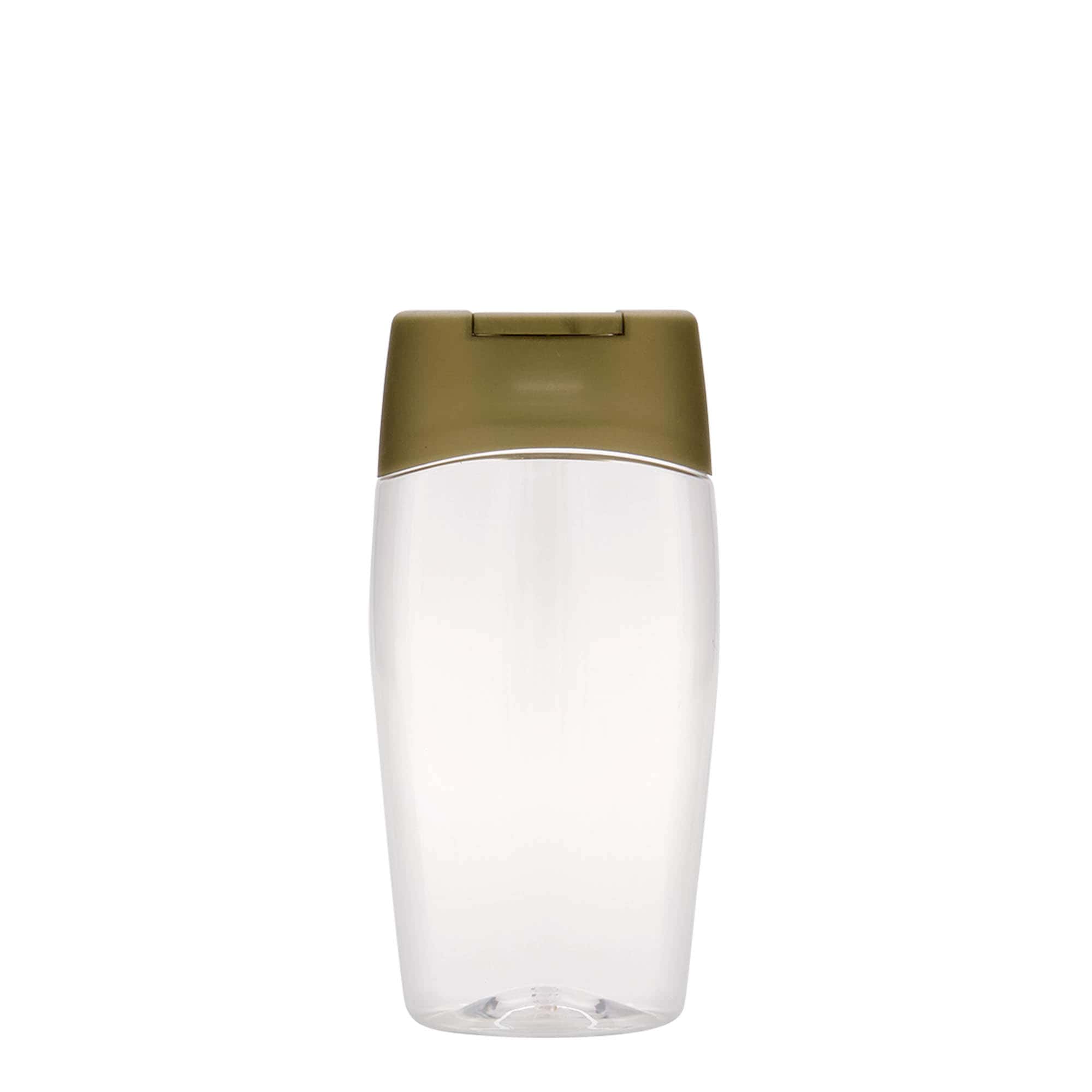 200 ml PET fľaša „Squeeze“, oválna, plast