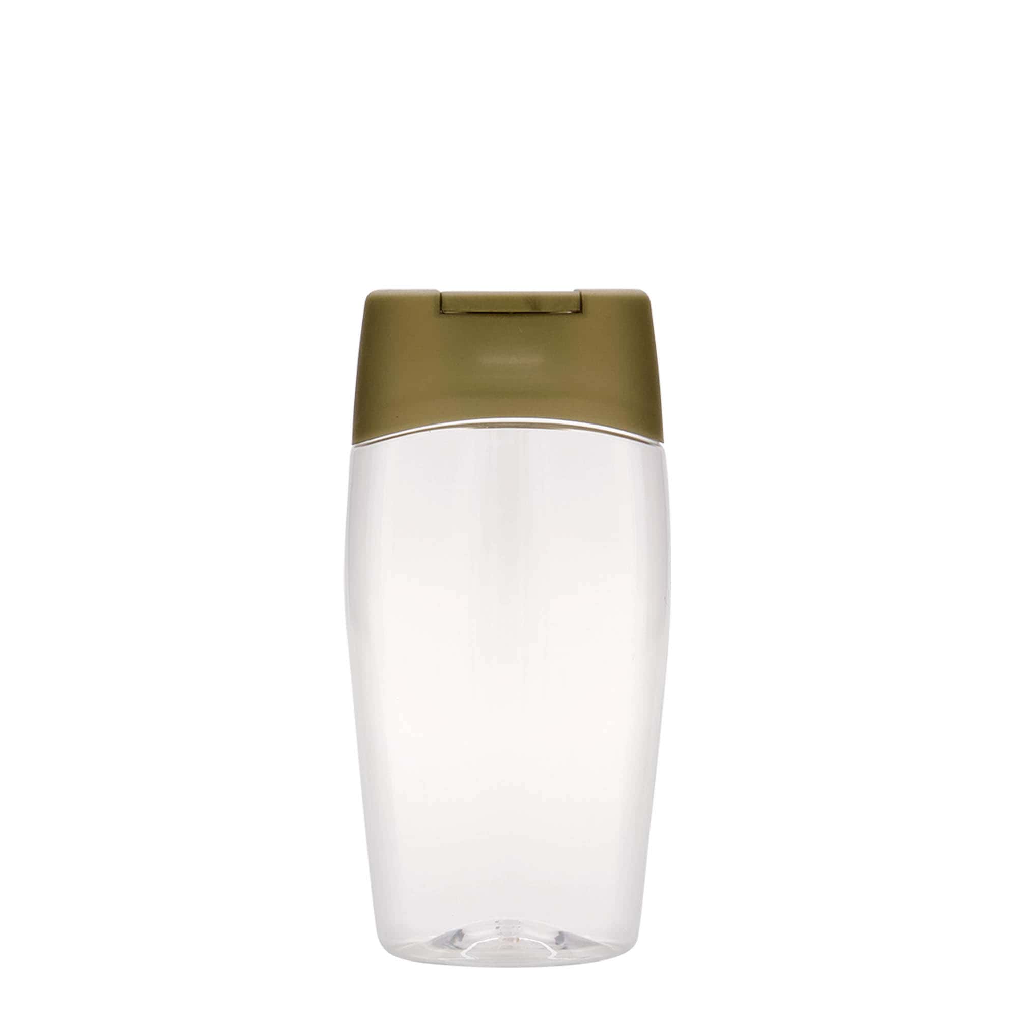 200 ml PET fľaša 'Squeeze', oválna, plastová