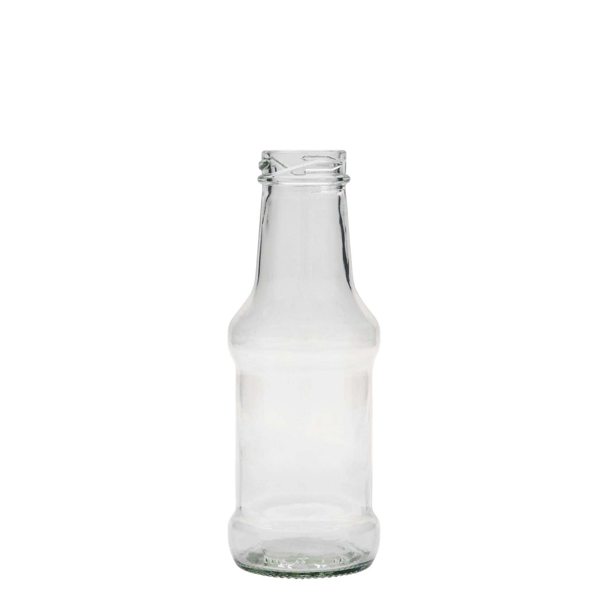 250 ml fľaša na omáčku, sklo, hrdlo: Twist-Off (TO 38) 250 ml fľaša na omáčku, sklo, hrdlo: Twist-Off (TO 38)