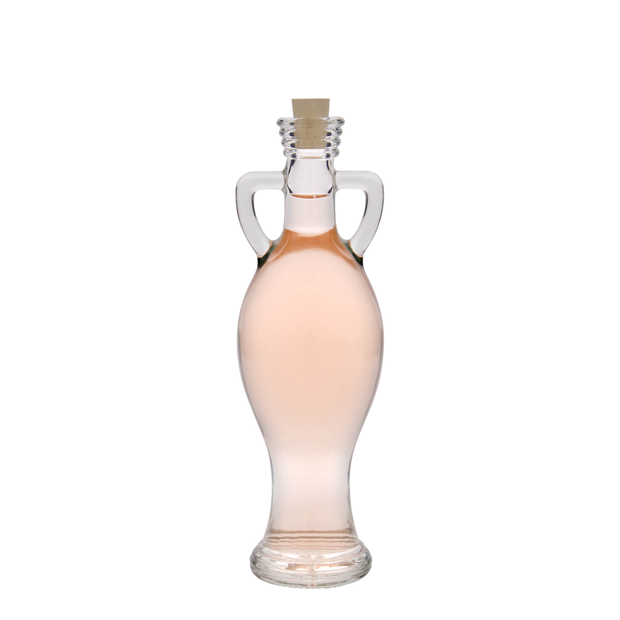 200 ml sklenená fľaša 'Amfora', hrdlo: korkové