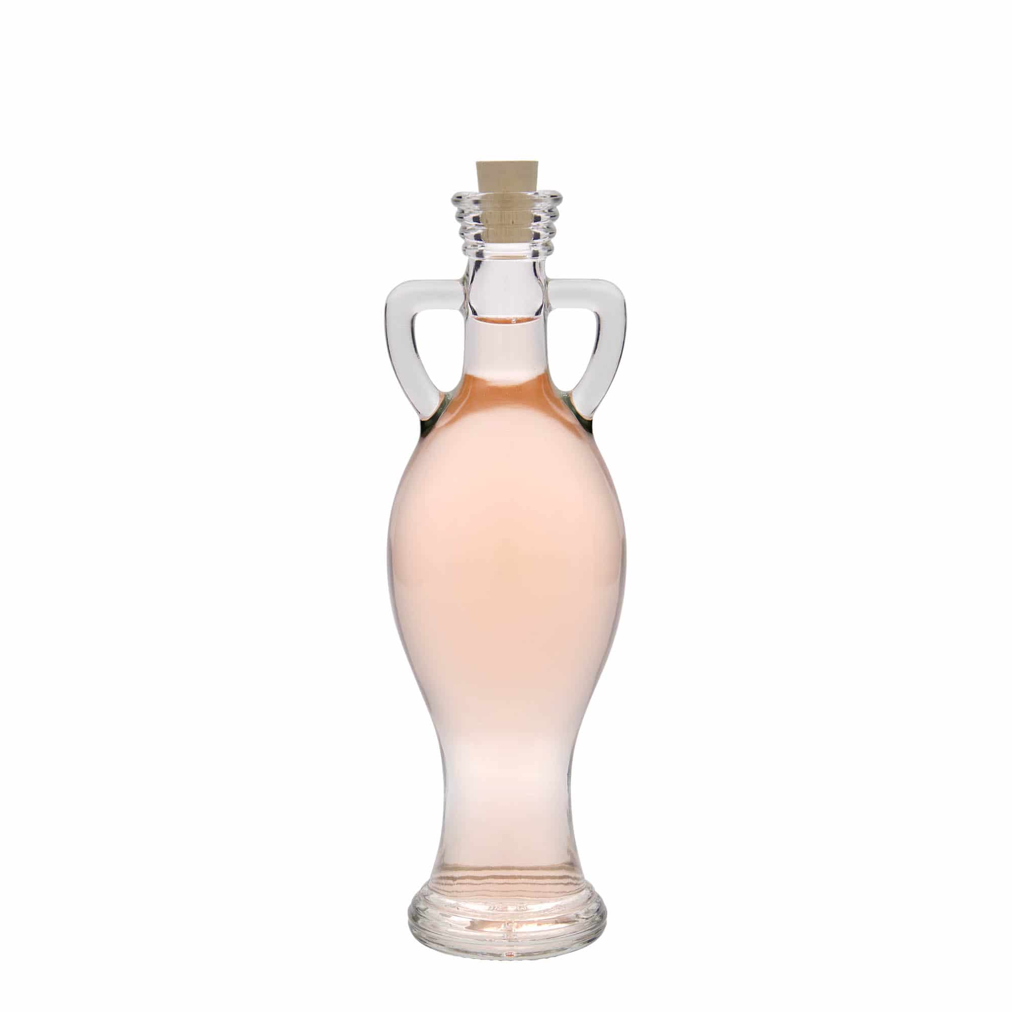 200 ml sklenená fľaša 'Amfora', hrdlo: korkové