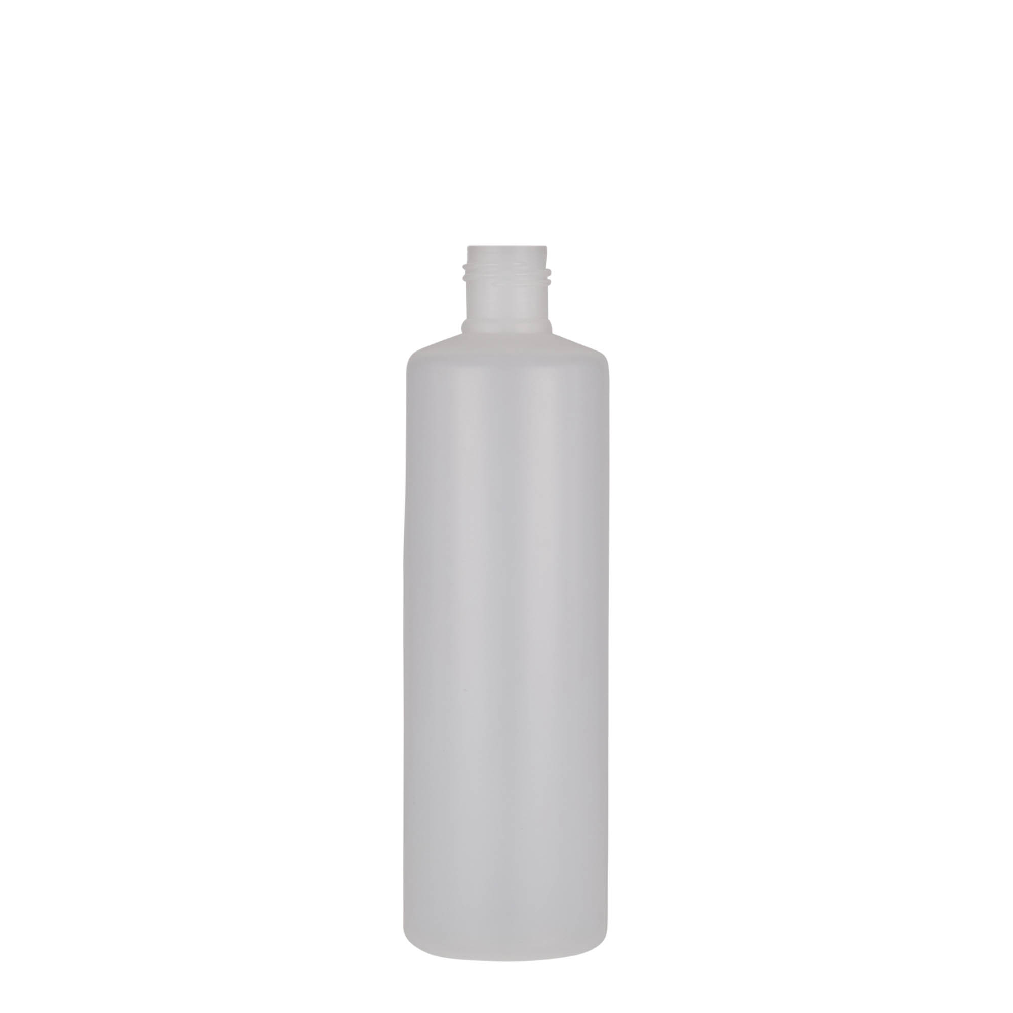 250 ml okrúhla fľaša, PE-plast, prírodná, hrdlo: skrutkovací uzáver 250 ml okrúhla fľaša, PE-plast, prírodná, hrdlo: skrutkovací uzáver