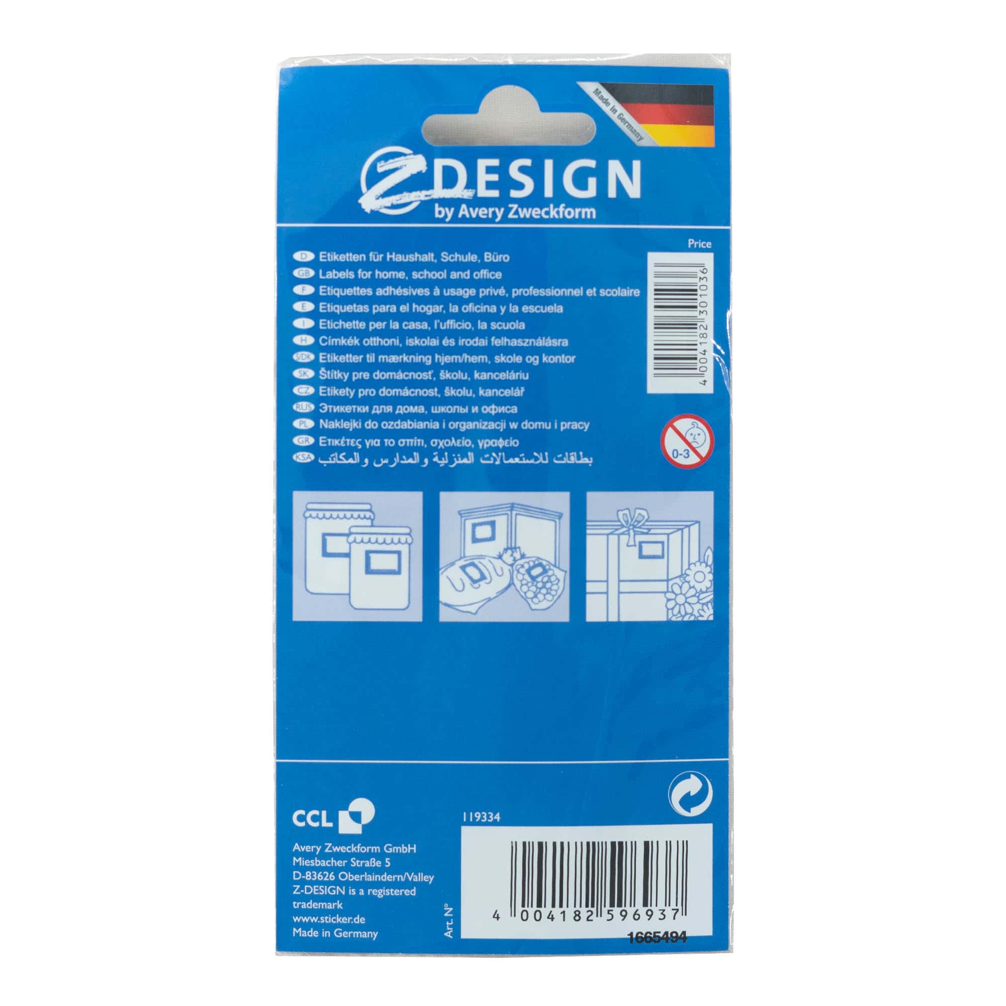 Zweckform etikety „Ovocný rámček“, obdĺžnikové, papierové, viacfarebné Zweckform etikety „Ovocný rámček“, obdĺžnikové, papierové, viacfarebné