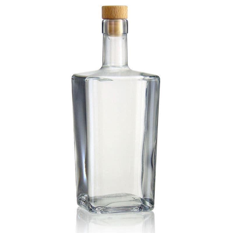 500 ml sklená fľaša „Noel“, štvorcová, hrdlo: korok